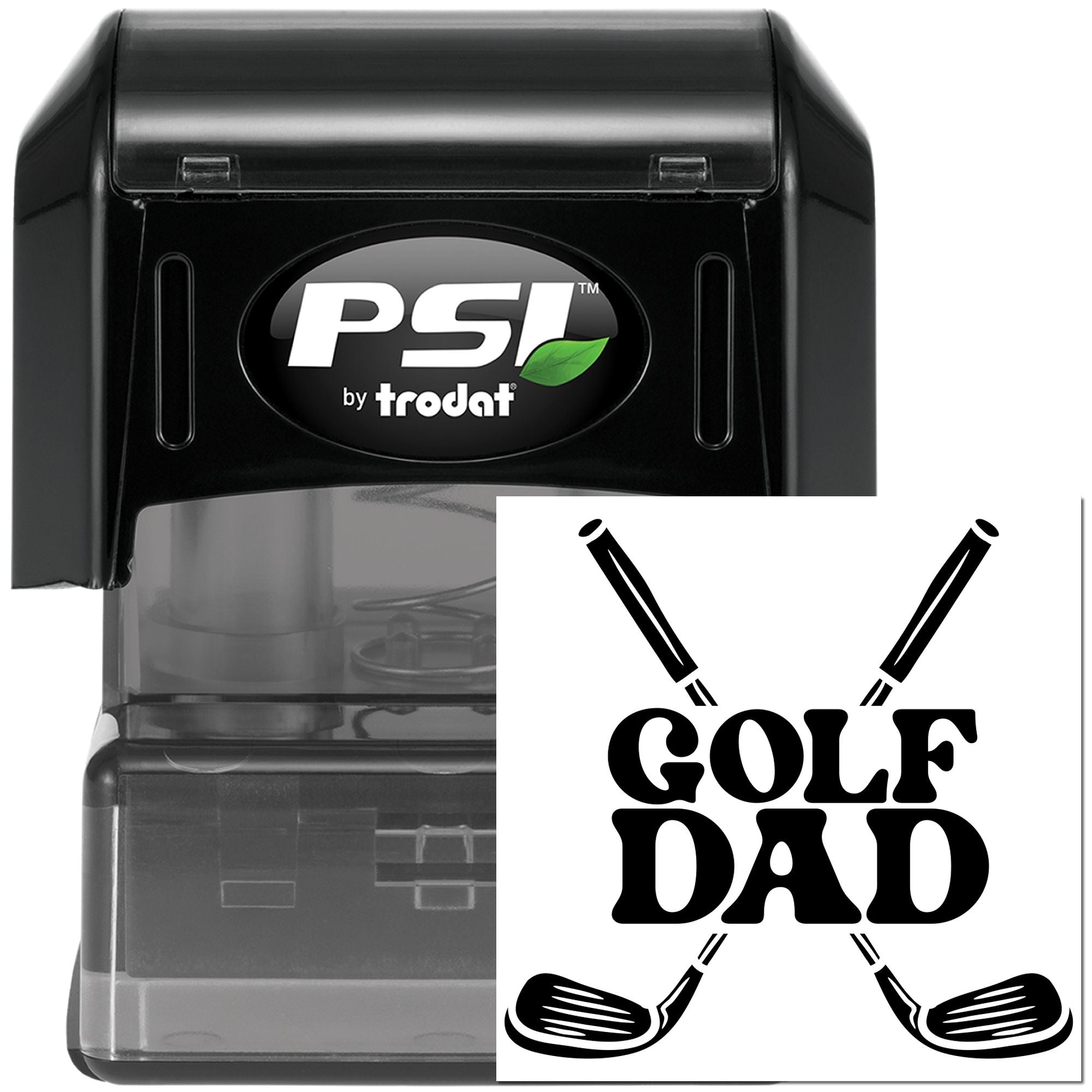 Pre-Inked Golf Dad Emblem Party Favor Stamp