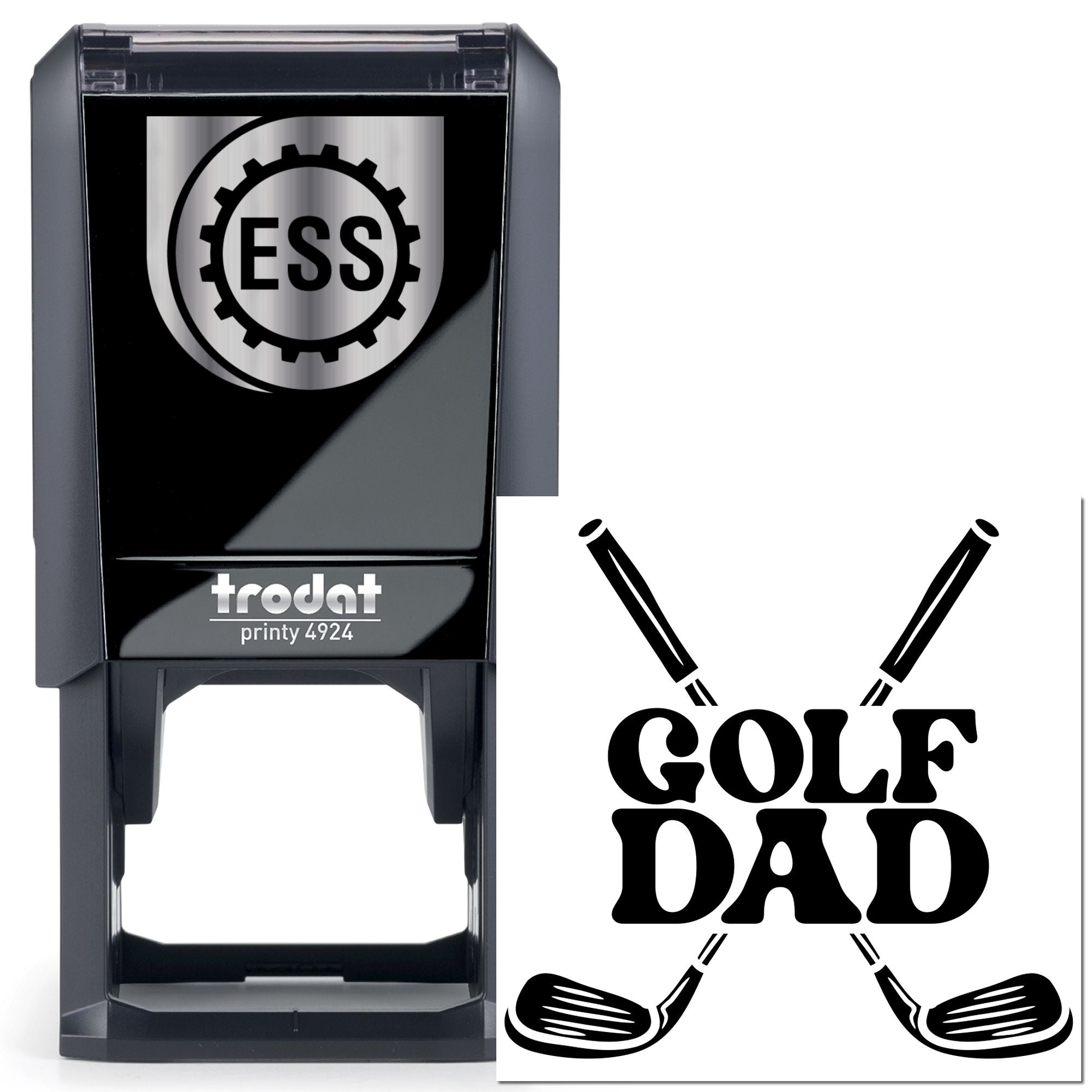 Self-Inking Golf Dad Scrapbook Stamp