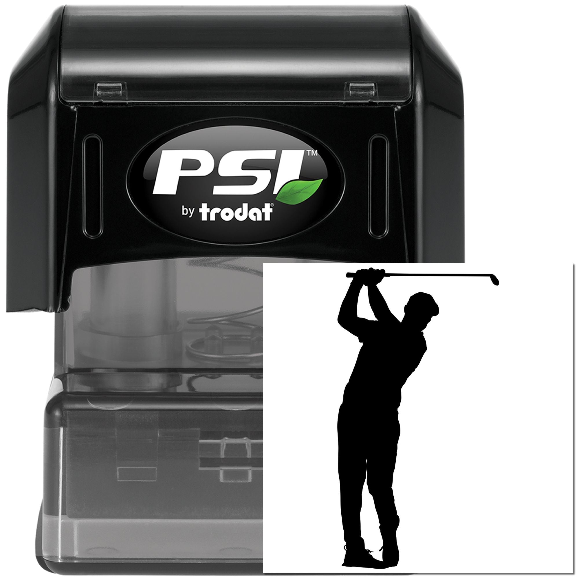 Pre-Inked Golf Swing Silhouette Craft Stamp