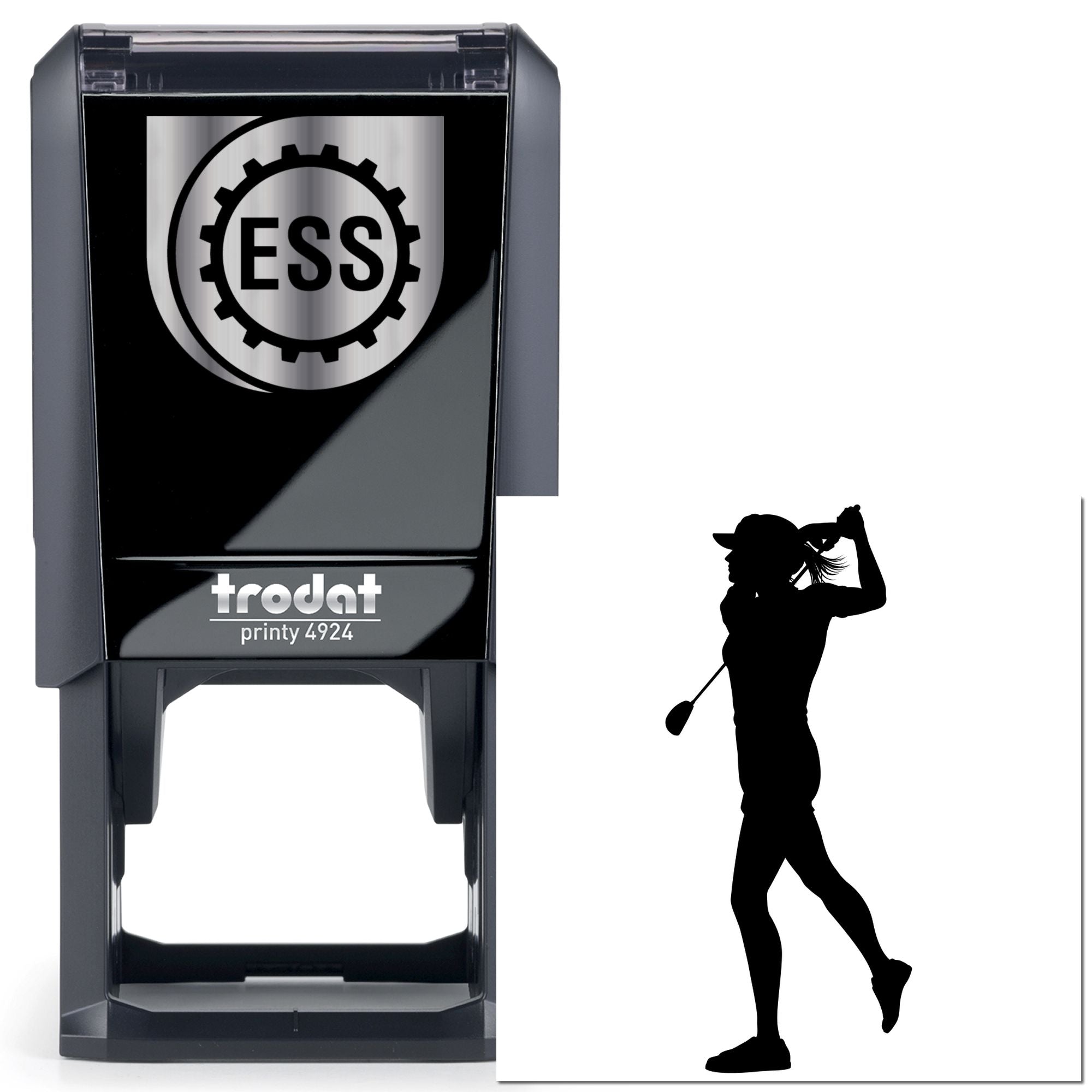 Self-Inking Golfing Silhouette Crafting Stamp