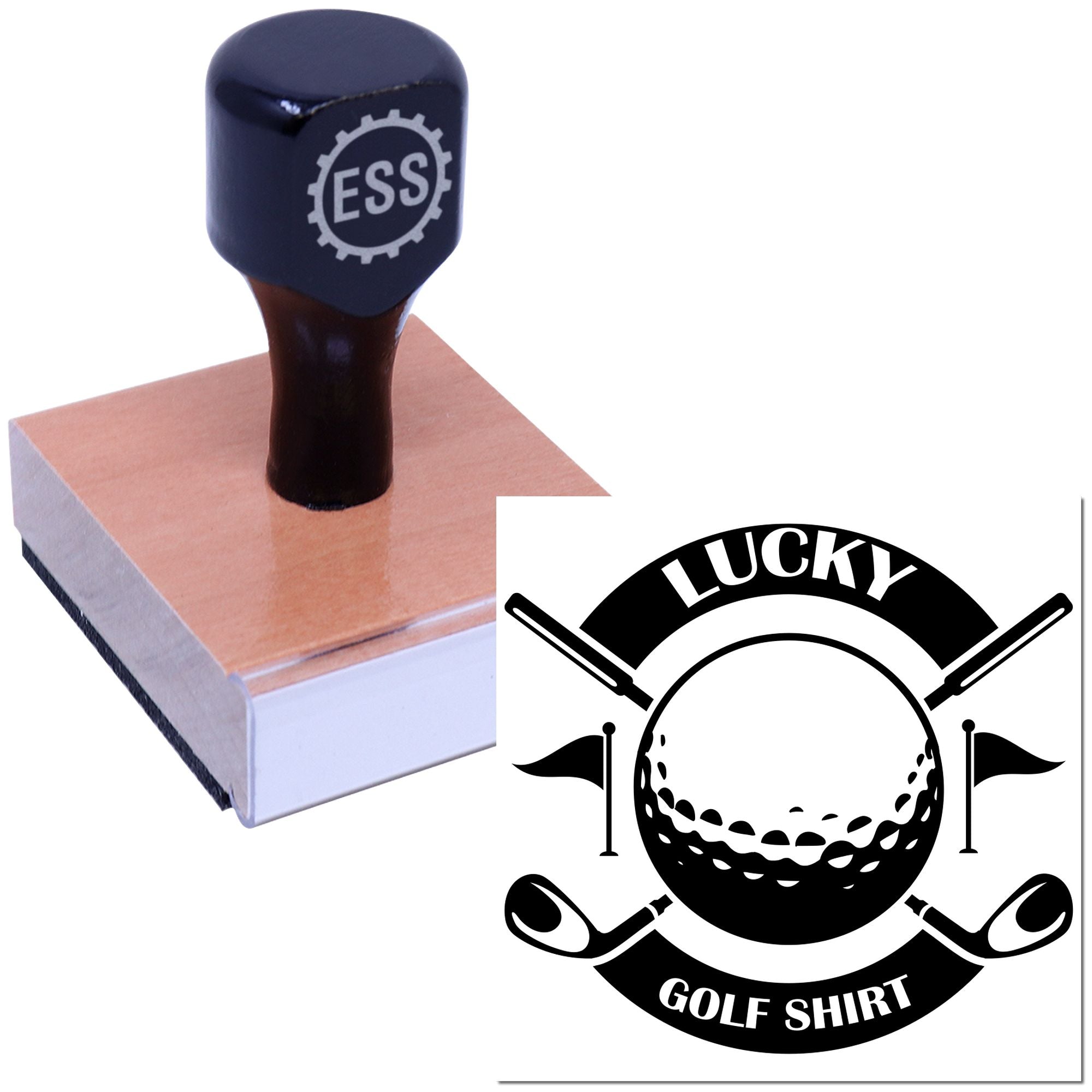 Lucky Tee Threads Papercraft Rubber Stamp