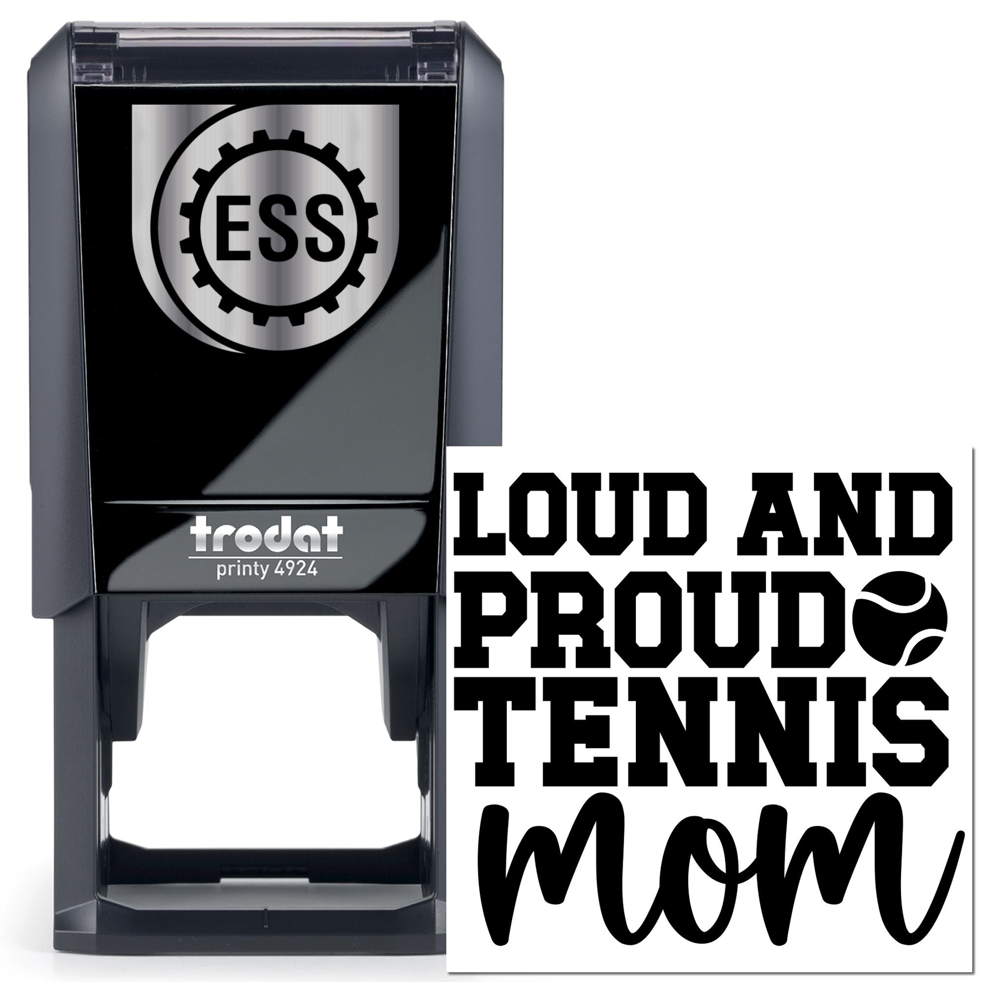 Self-Inking Tennis Mom Paper Goods Stamp