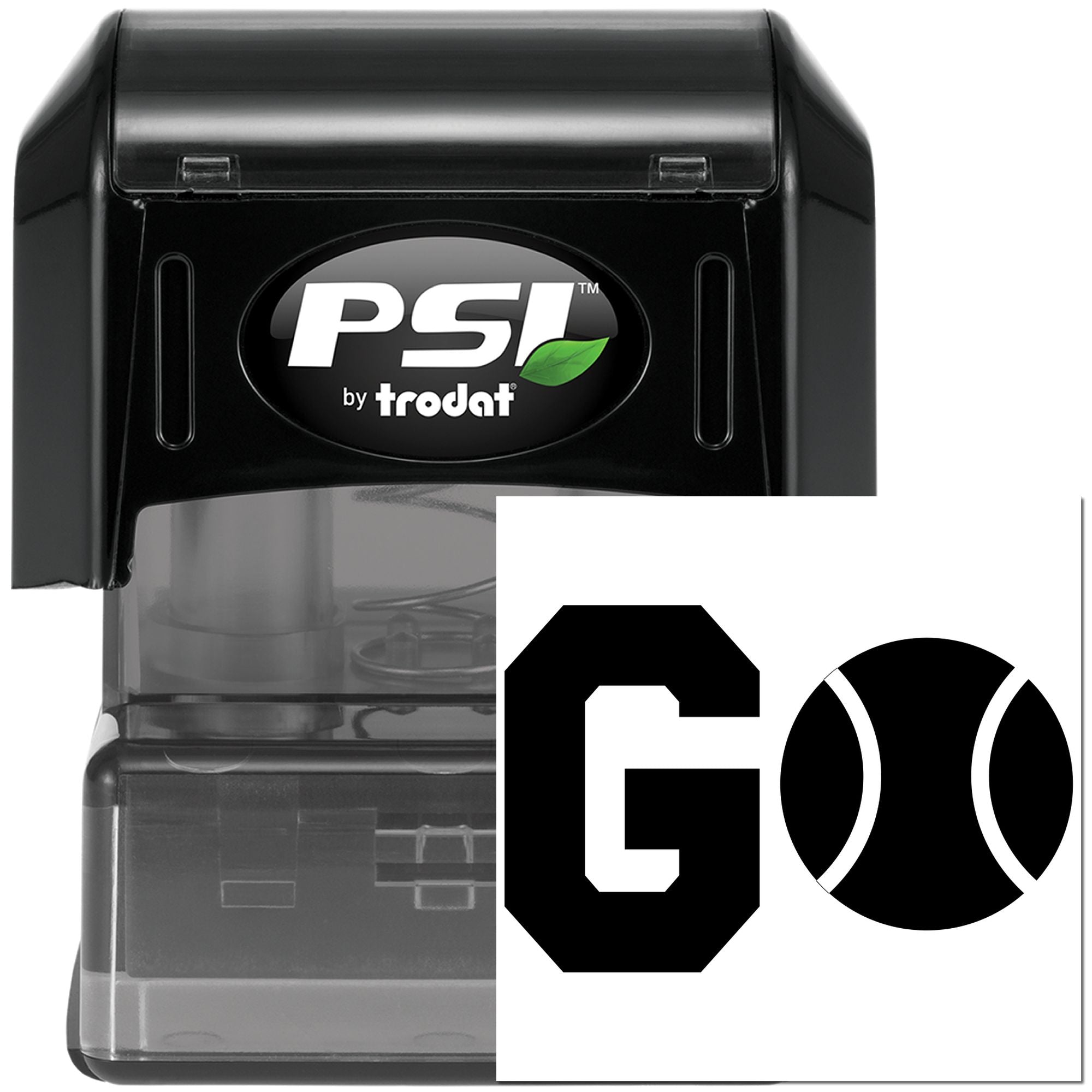 Pre-Inked Go Baseball Logo Journaling Stamp