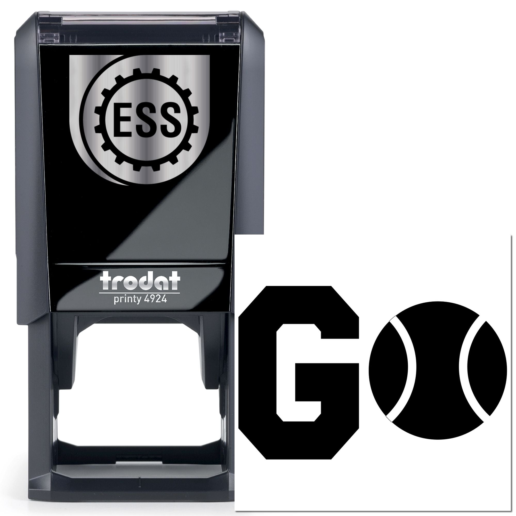 Self-Inking Go Ball Greeting Card Stamp