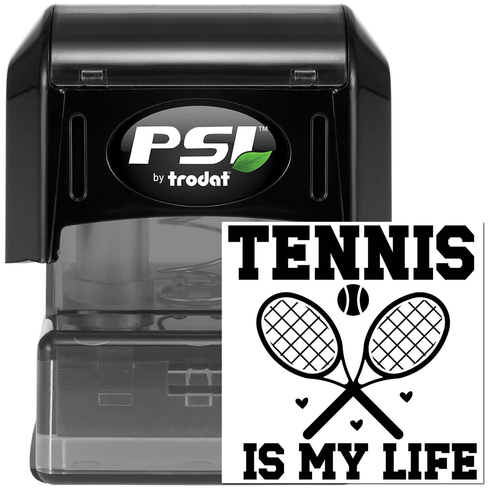 Pre-Inked Tennis Is Life Craft Stamp