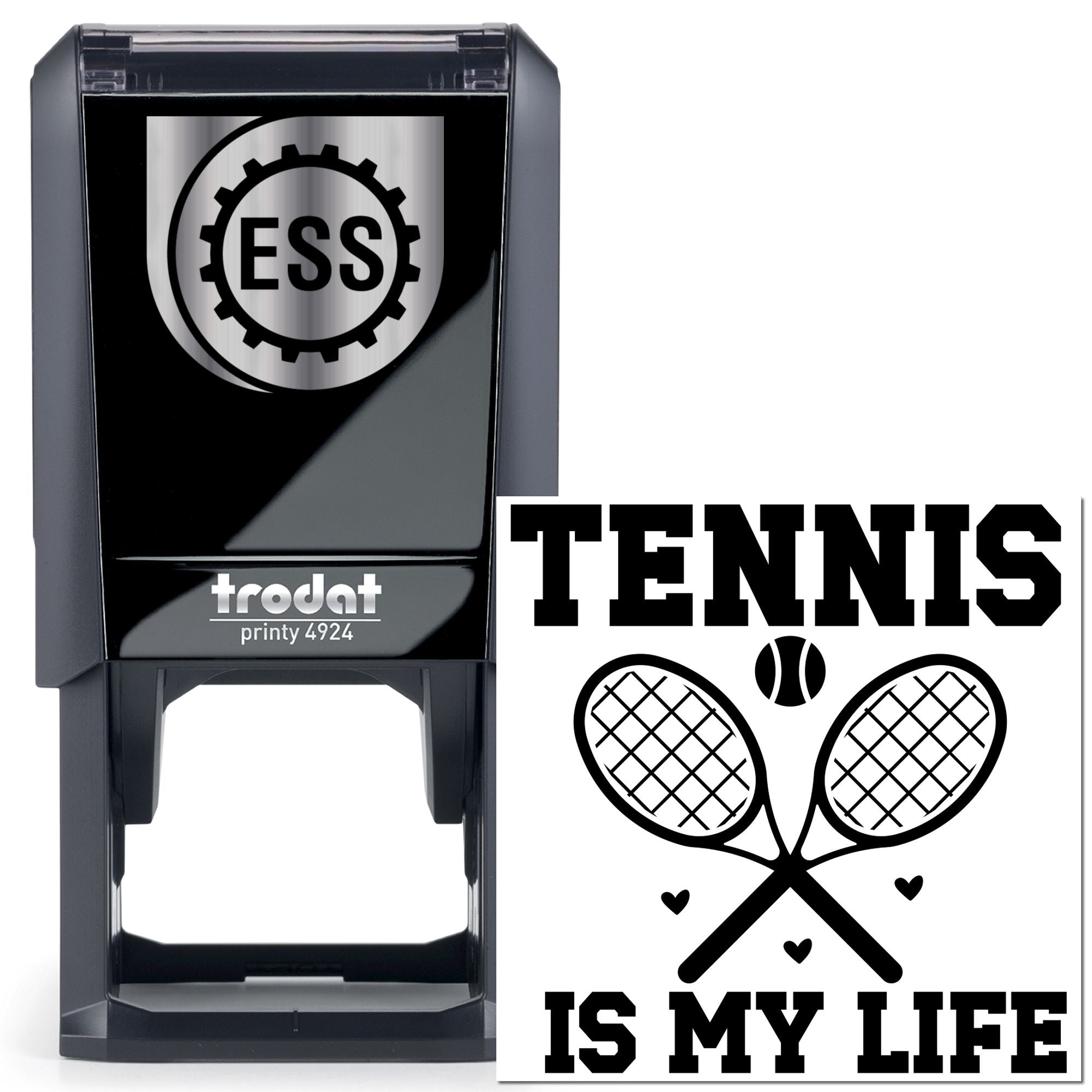 Self-Inking Tennis Life Scrapbooking Stamp