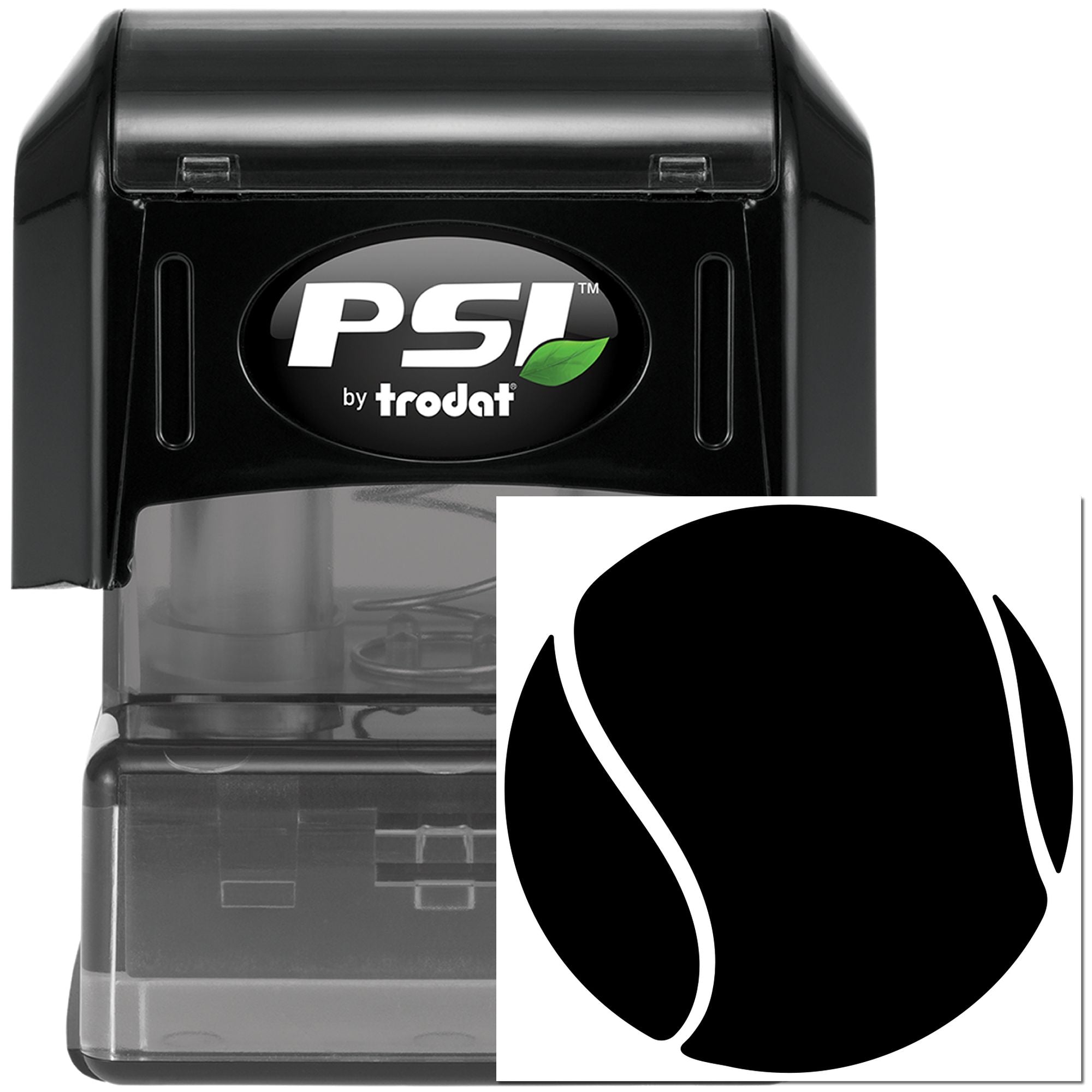 Pre-Inked Black Abstract Form Crafting Stamp