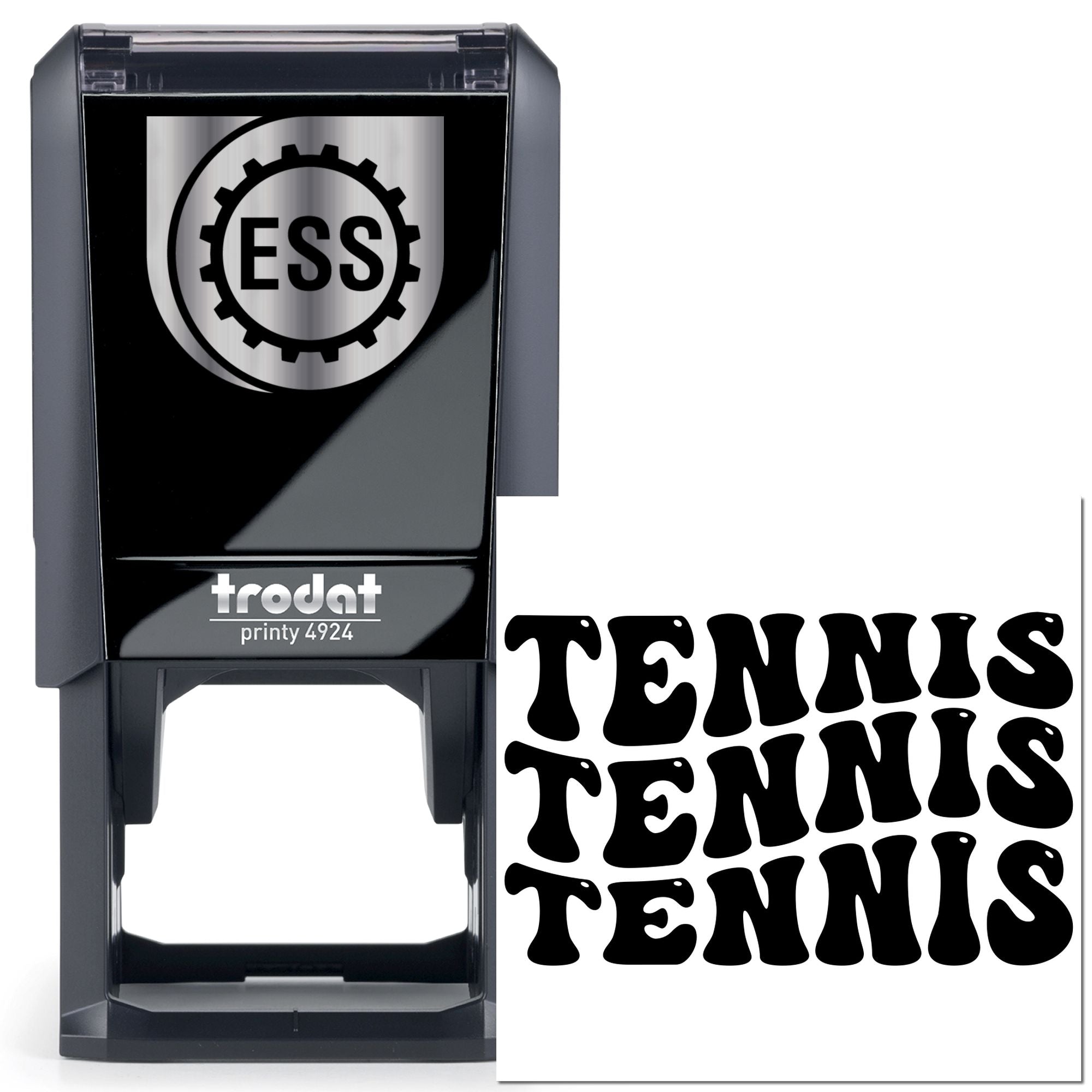 Self-Inking Tennis Trio Paper Craft Stamp