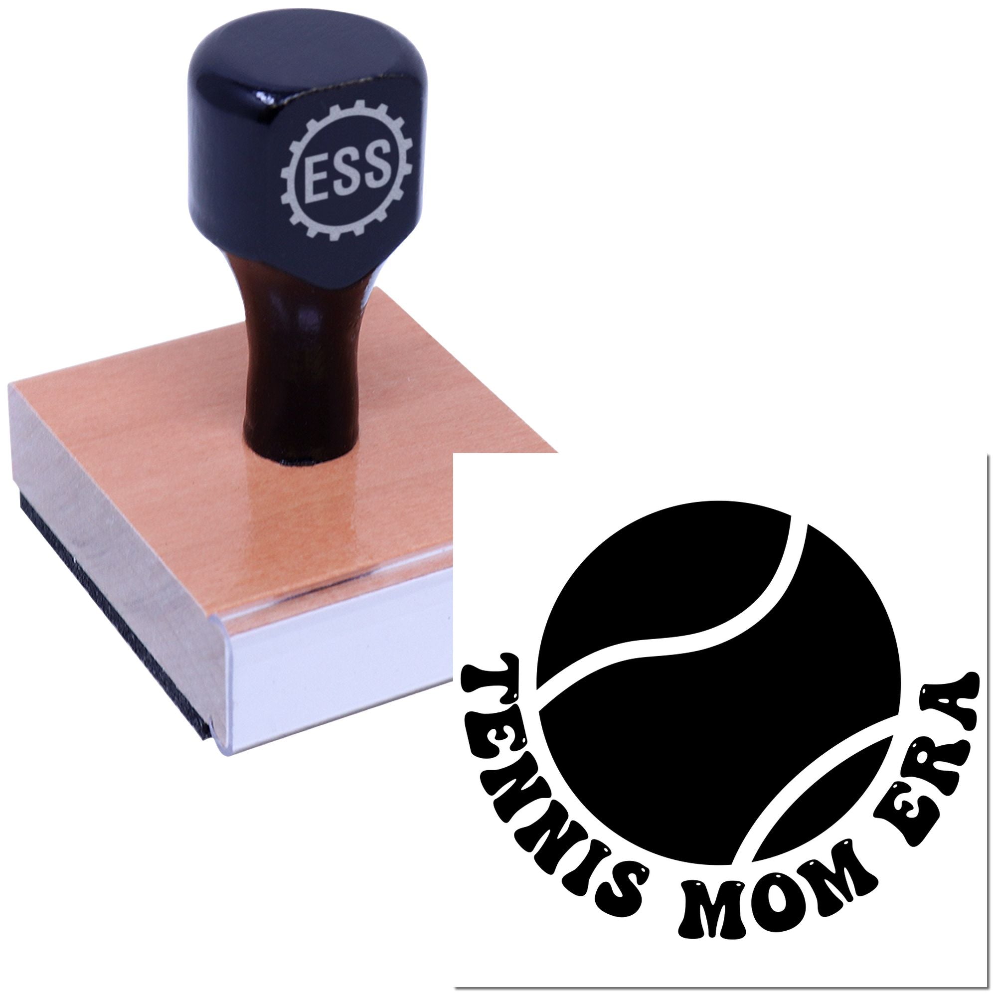 Baseline Mom Life Favor Tag Rubber Stamp