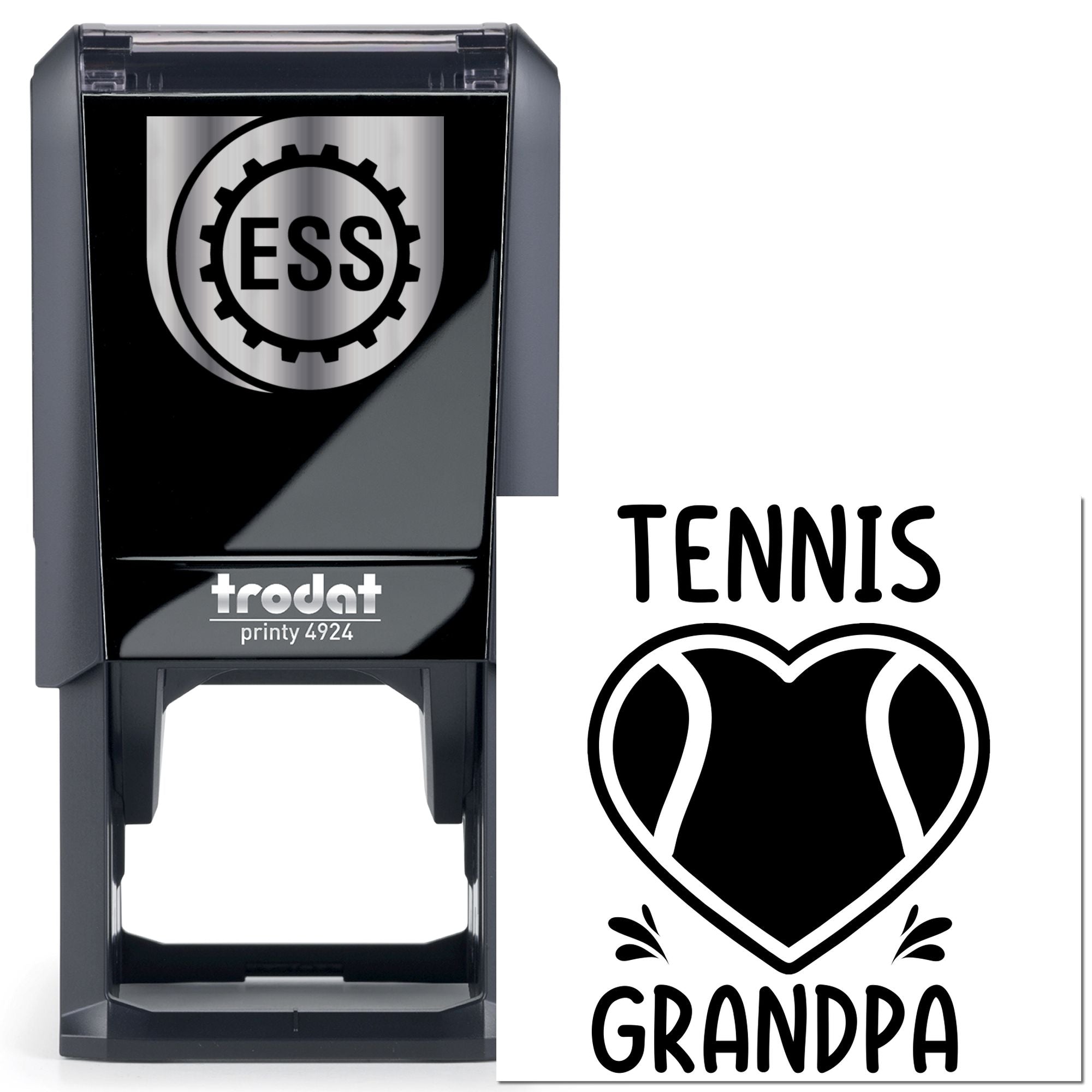 Self-Inking Tennis Grandpa Craft Stamp