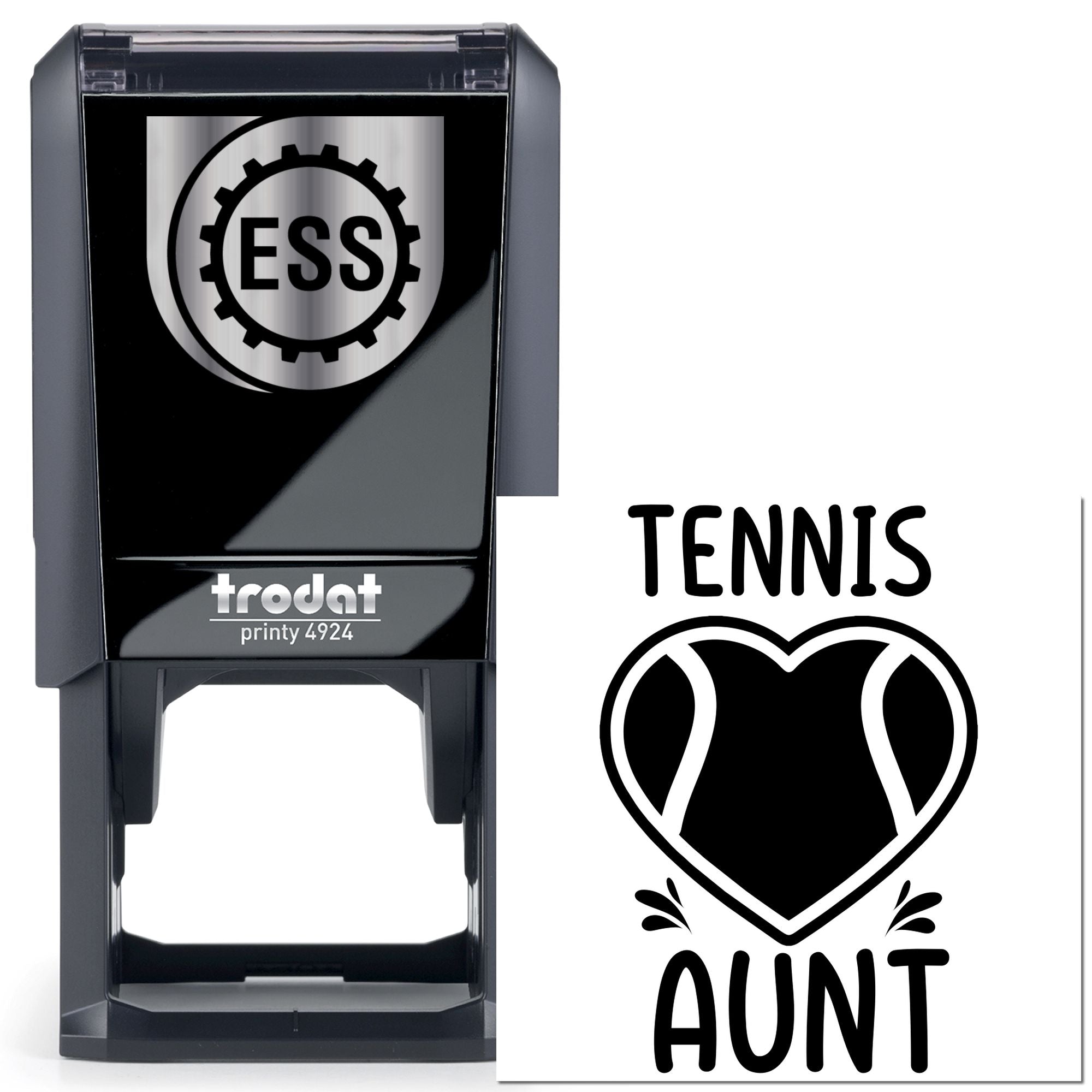 Self-Inking Tennis Aunt Scrapbook Stamp
