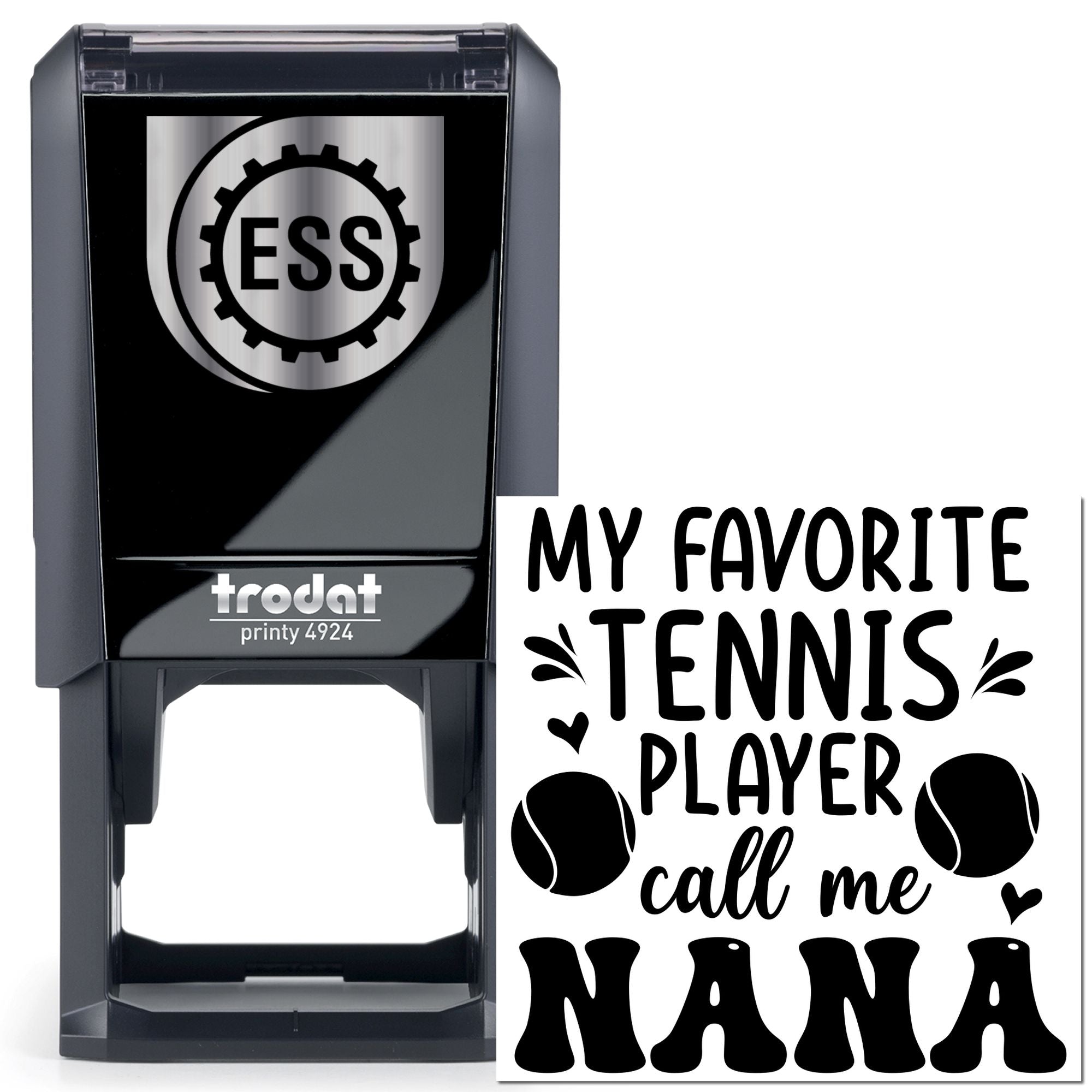 Self-Inking Tennis Nana Scrapbooking Stamp