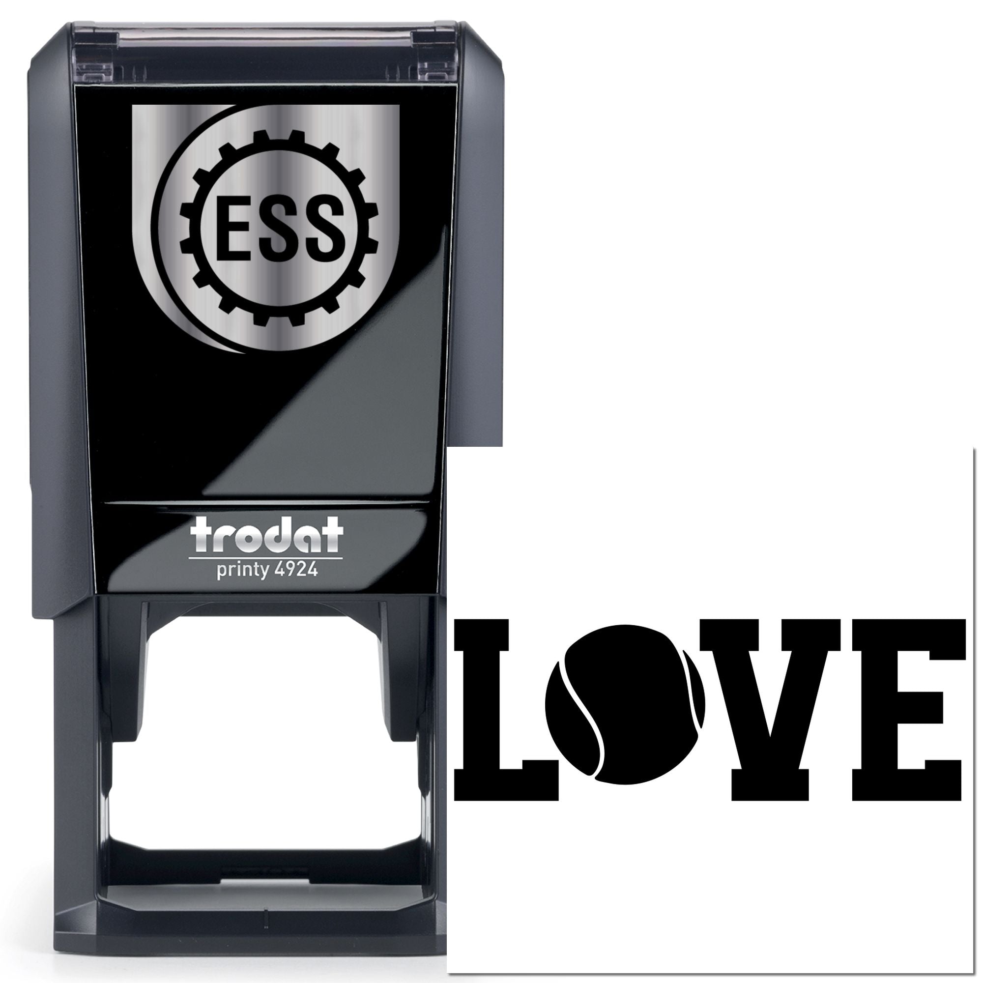 Self-Inking Love Baseball Paper Craft Stamp