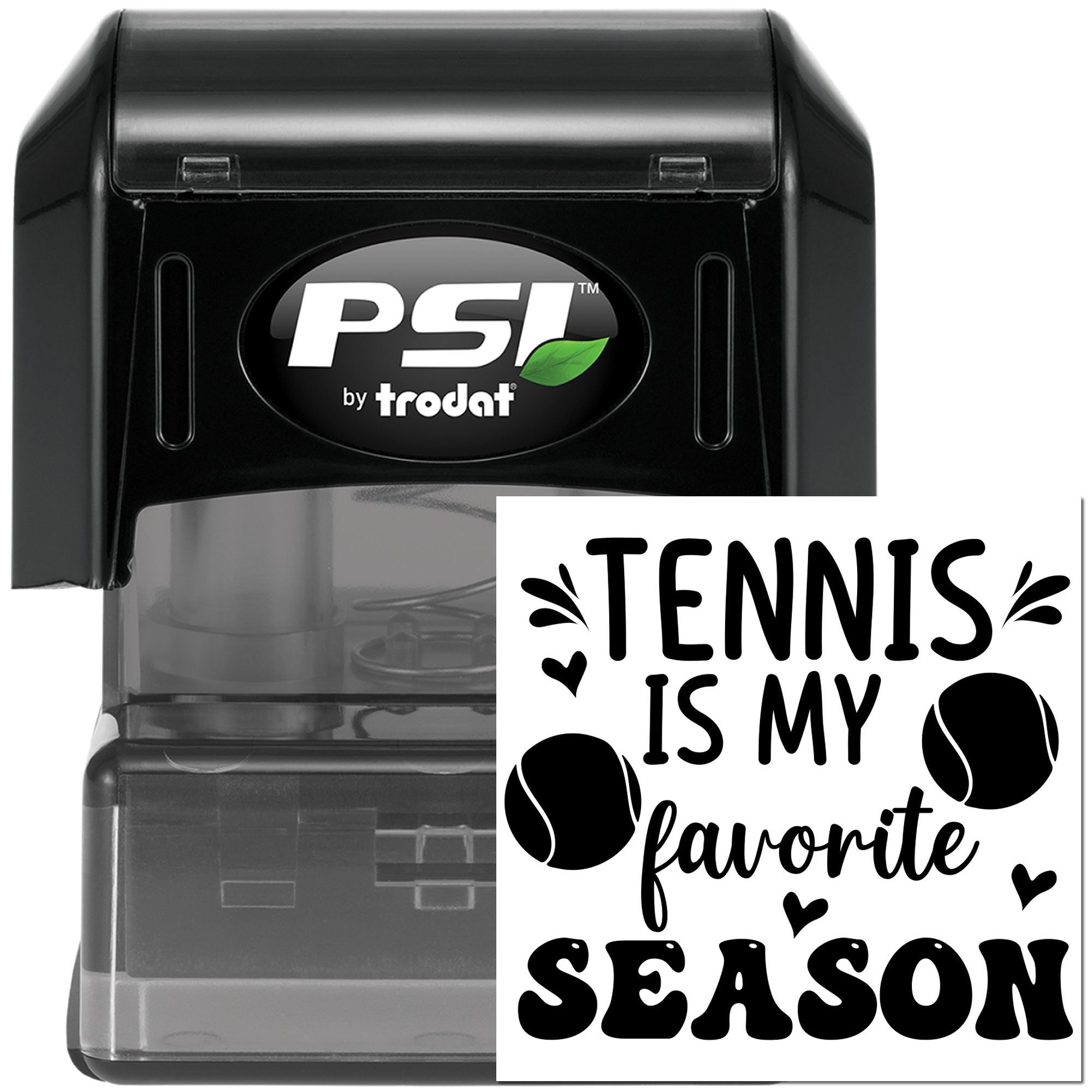 Pre-Inked Tennis Favorite Season Handcraft Stamp
