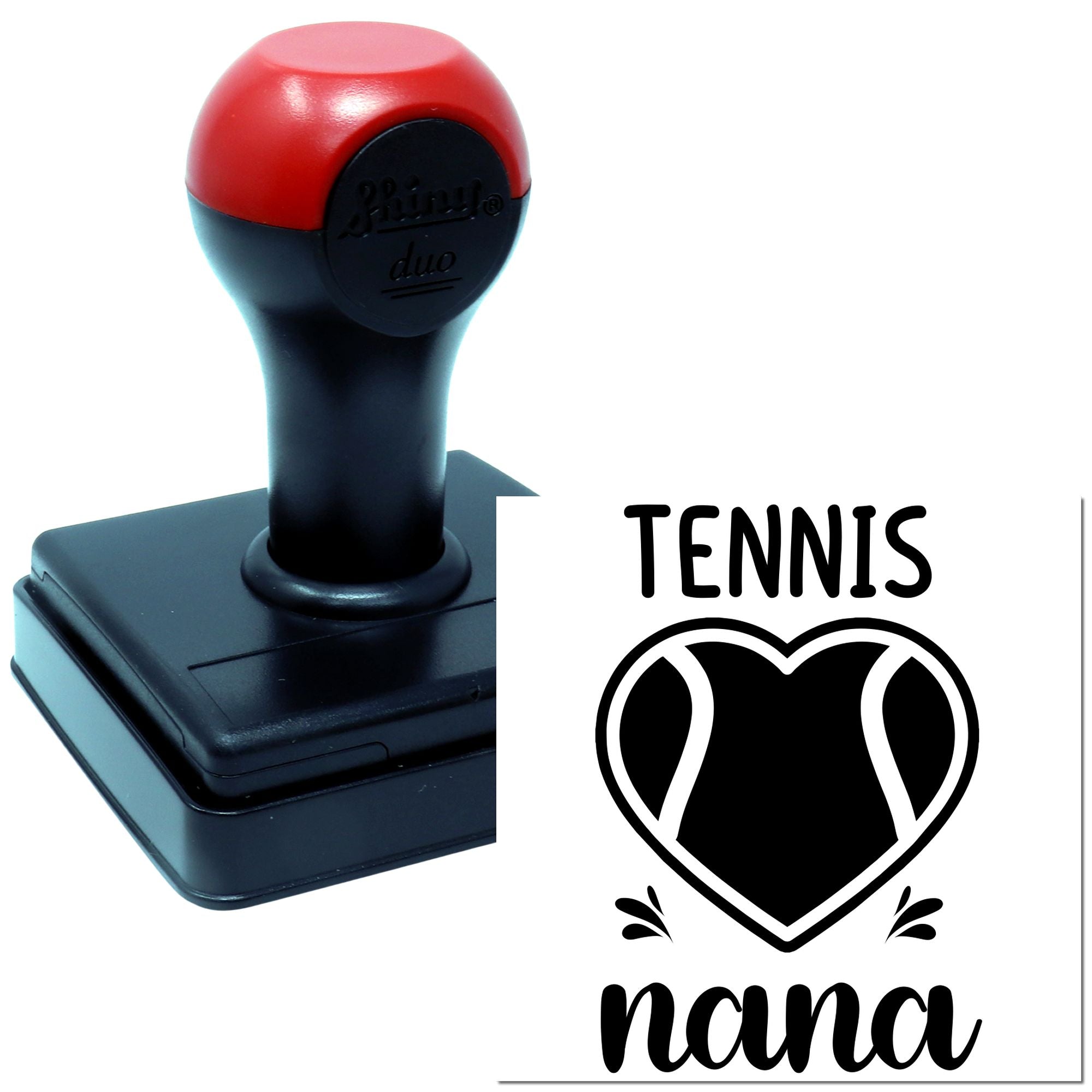 Duo Tennis Nana Heart Ball Design Hand Stamp