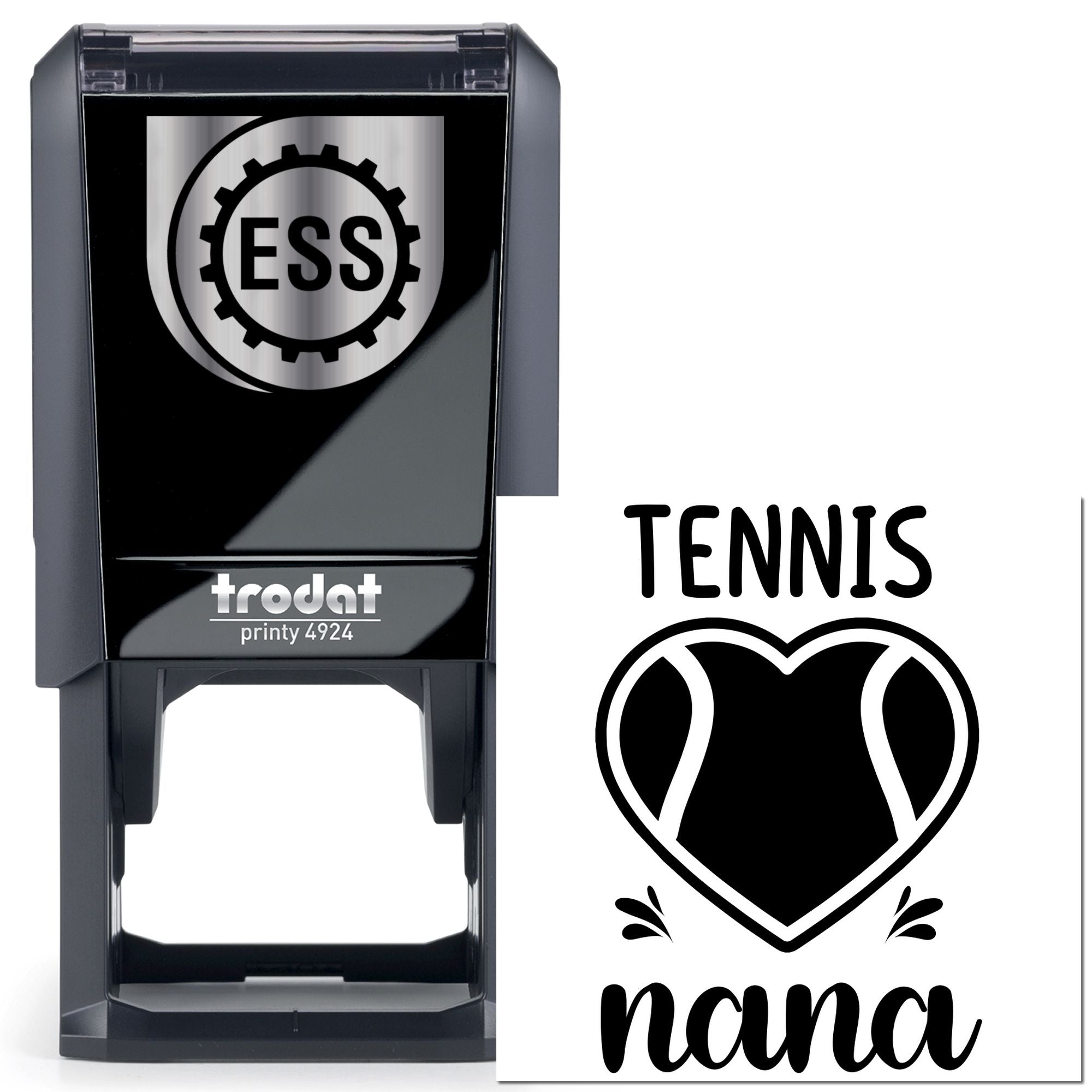 Self-Inking Tennis Nana Paper Goods Stamp