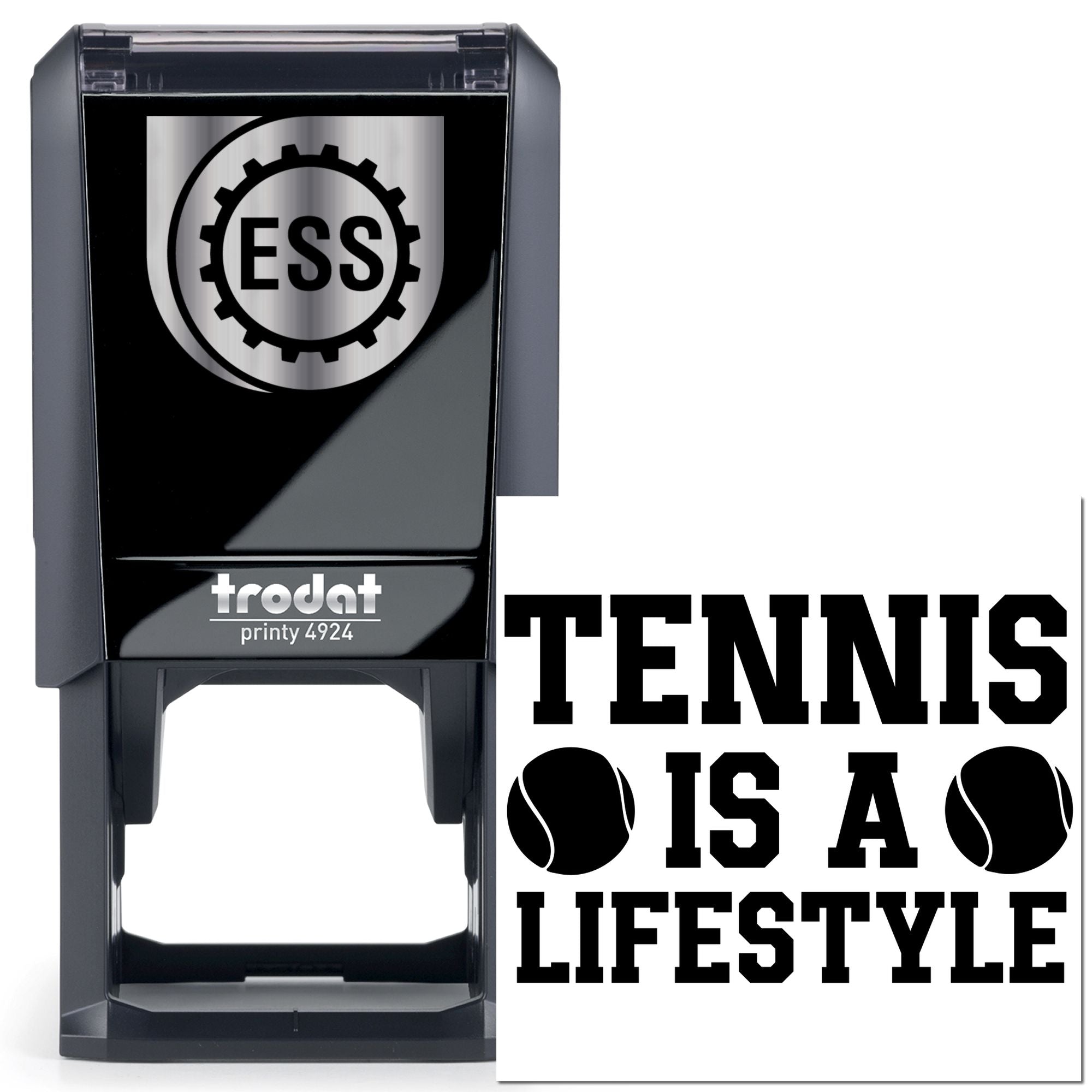 Self-Inking Tennis Lifestyle Postcard Stamp