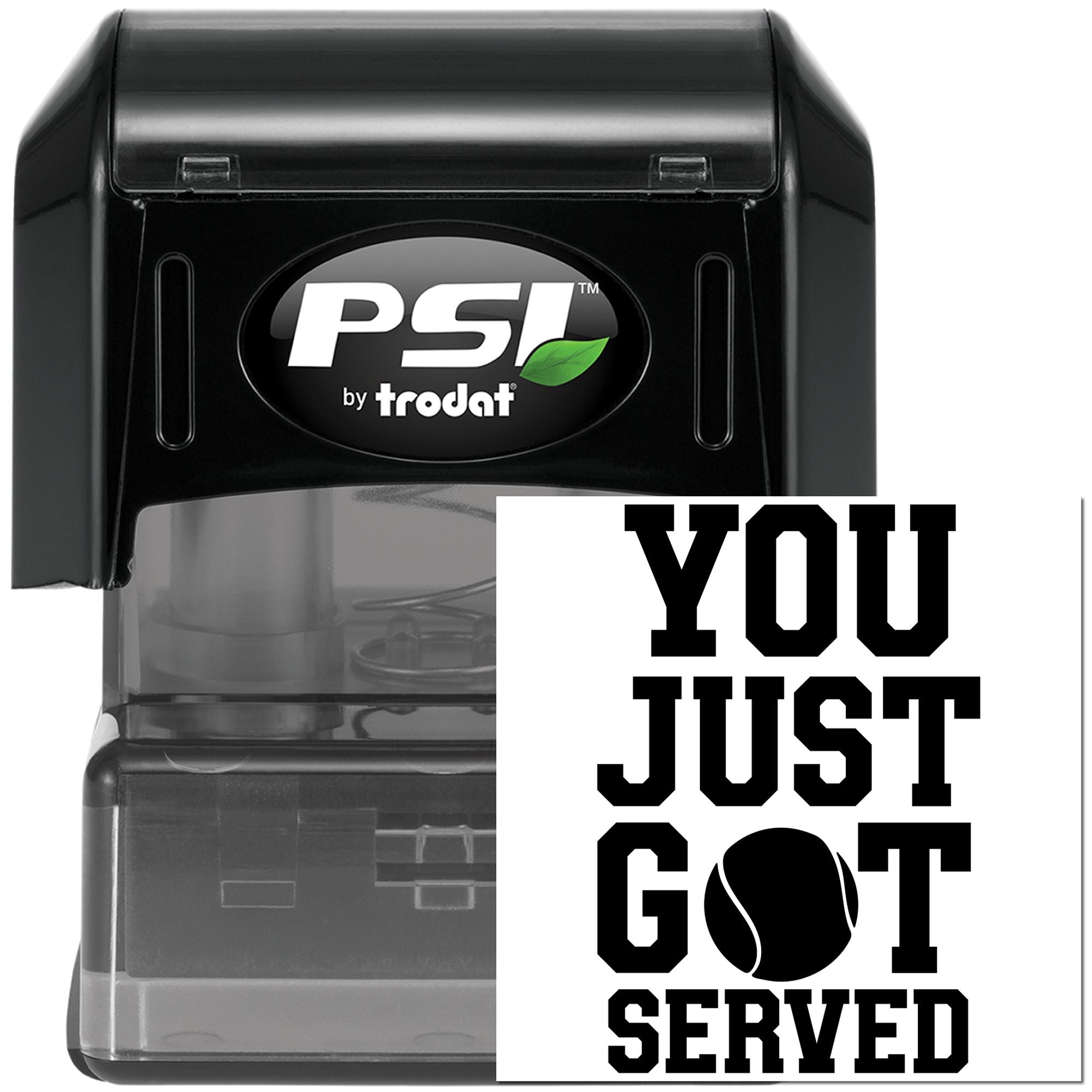 Pre-Inked You Got Served Tag Stamp