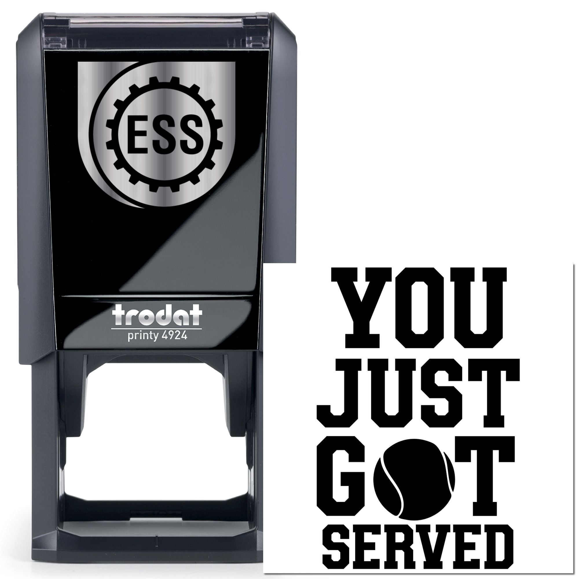 Self-Inking Got Served Place Card Stamp