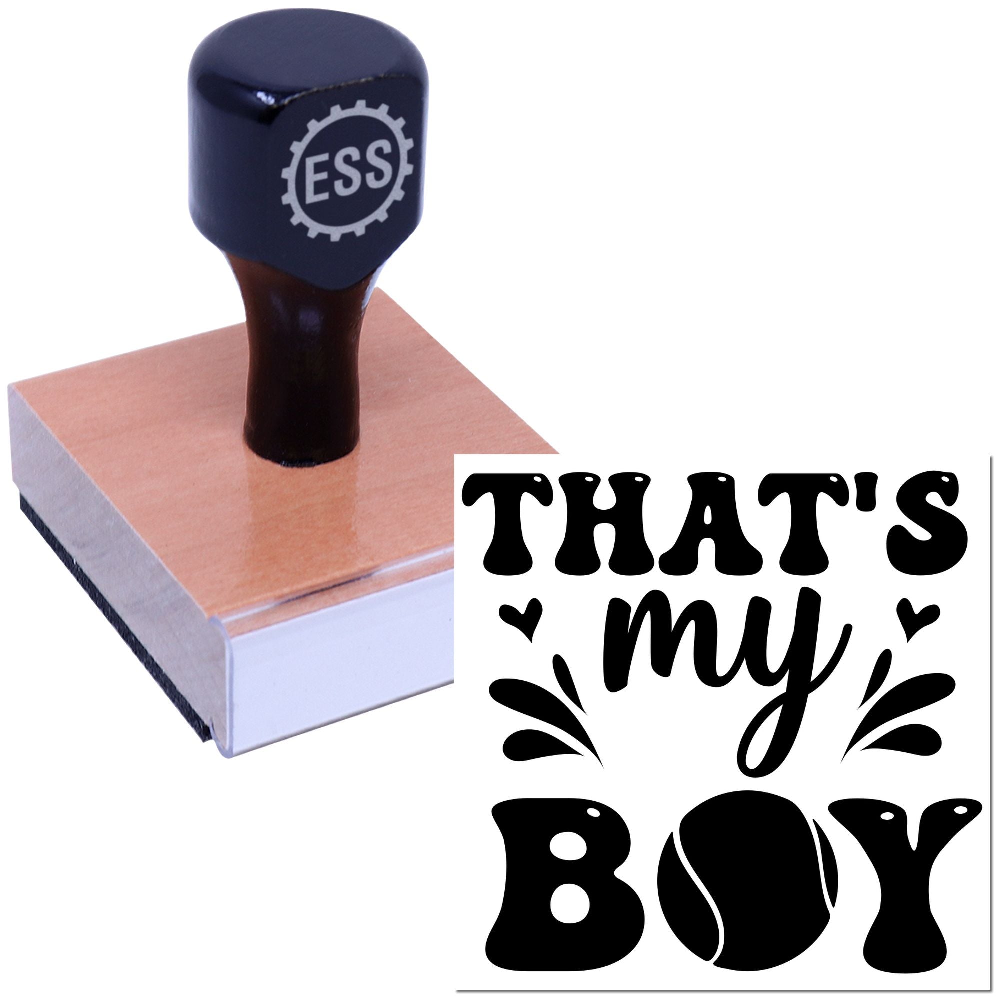 Proud Tennis Mom Craft Rubber Stamp