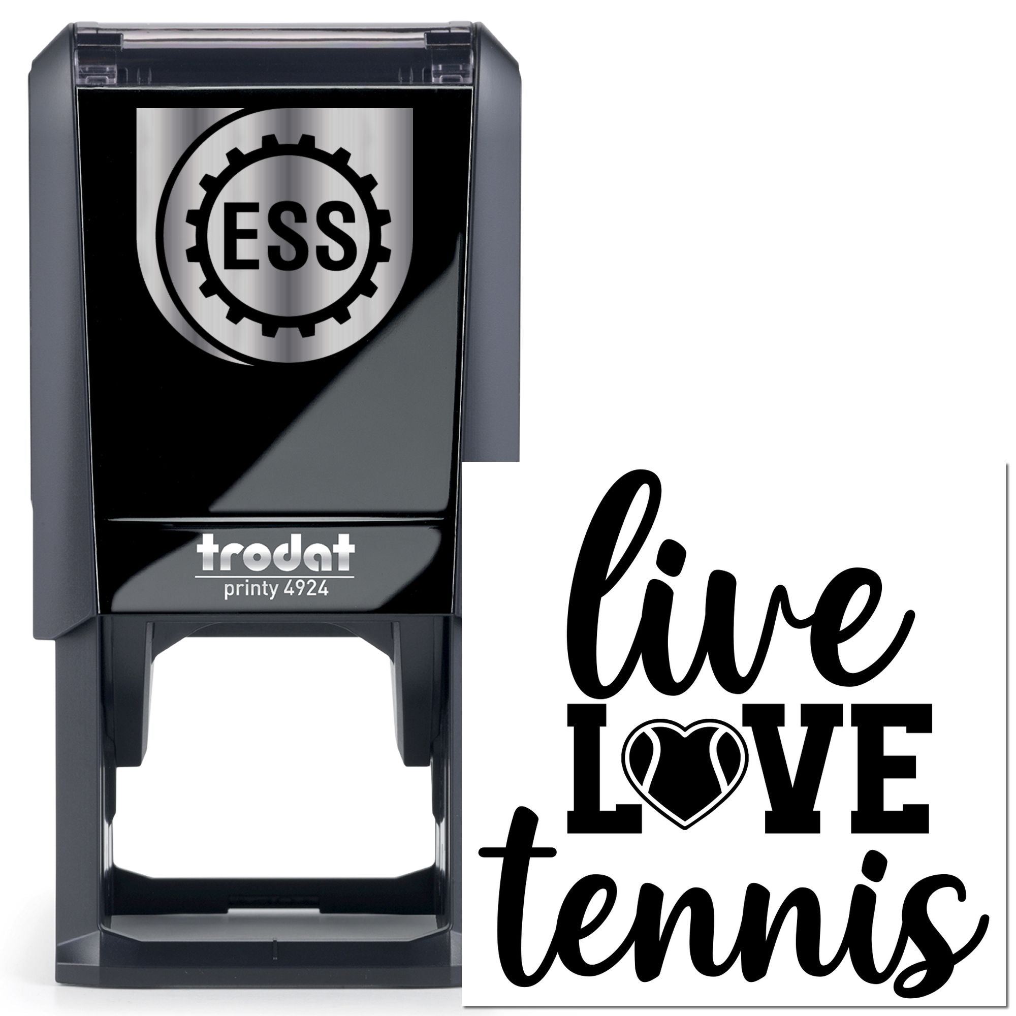 Self-Inking Love Tennis Craft Stamp