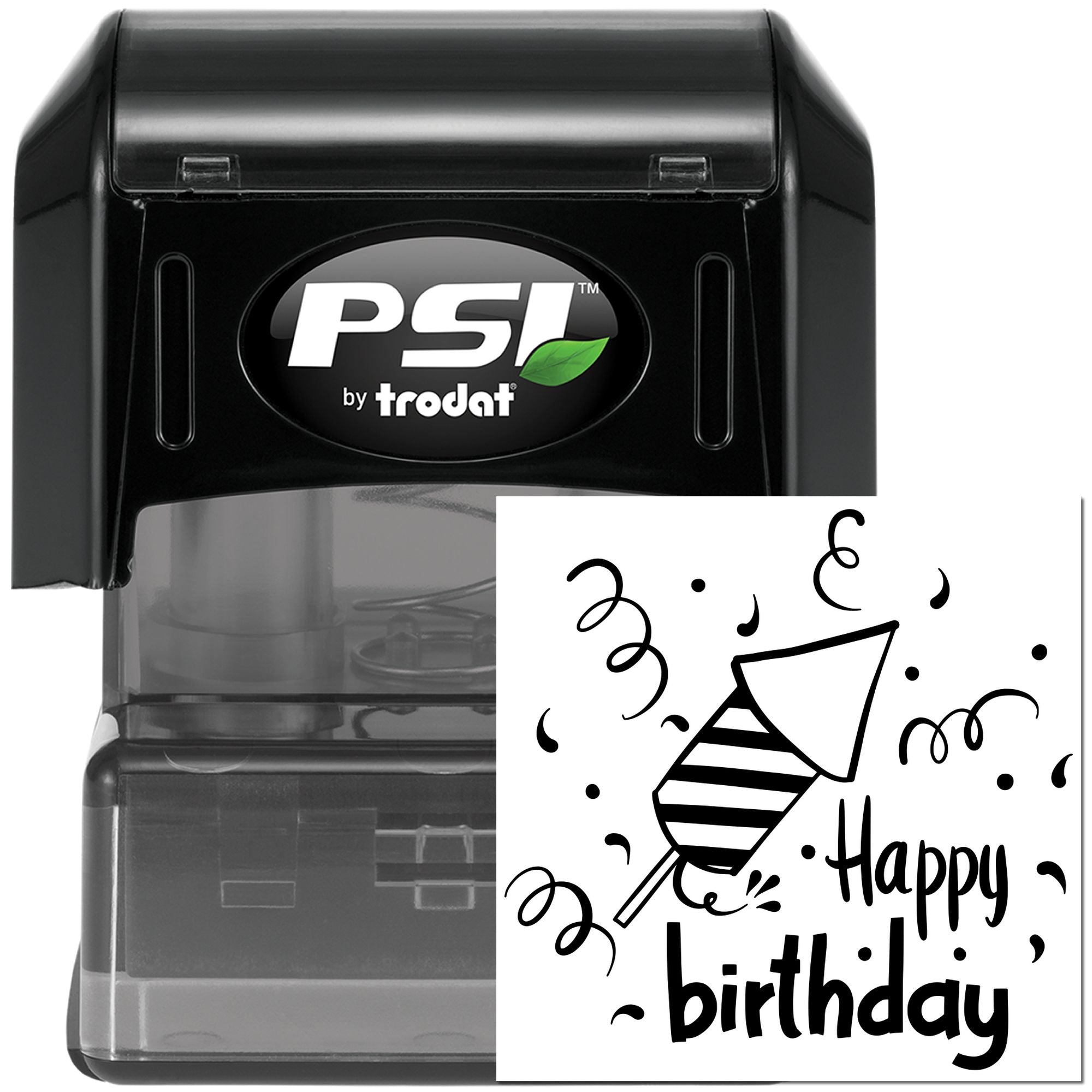 PSI Pre-Inked Birthday Sky Launch Card Making Stamp