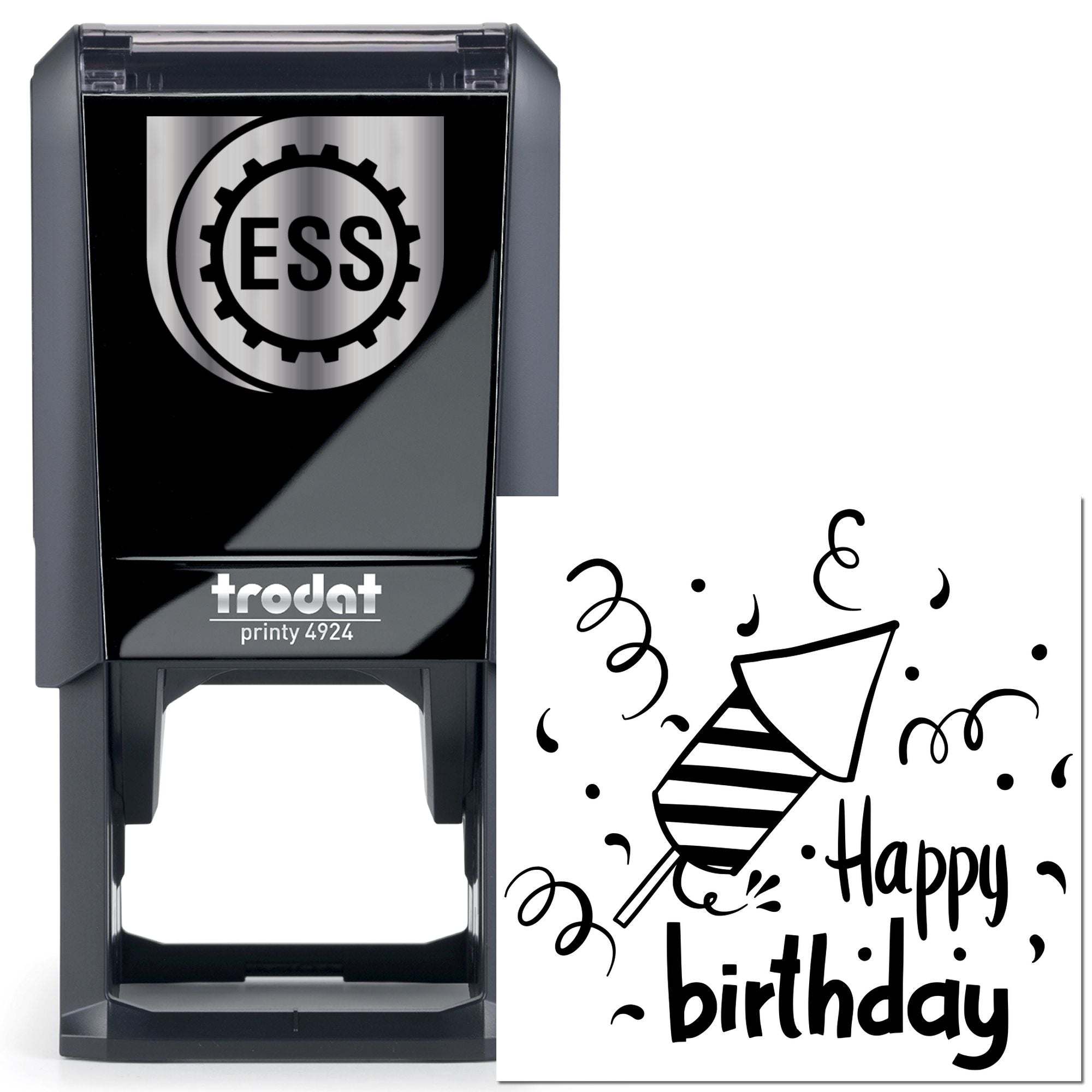 Self-Inking Birthday Sky Launch Craft Stamp