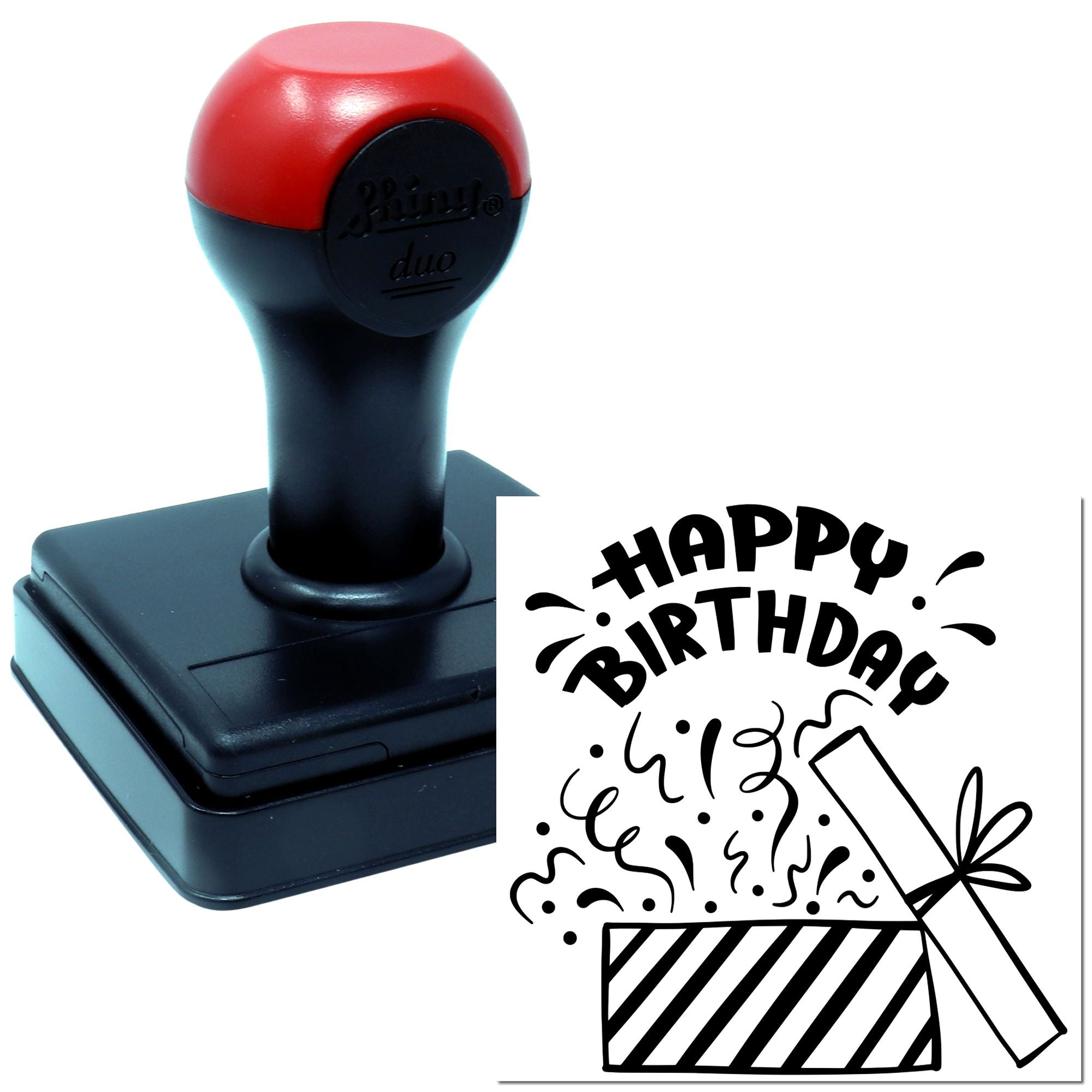 Hand Birthday Confetti Blast Scrapbooking Stamp