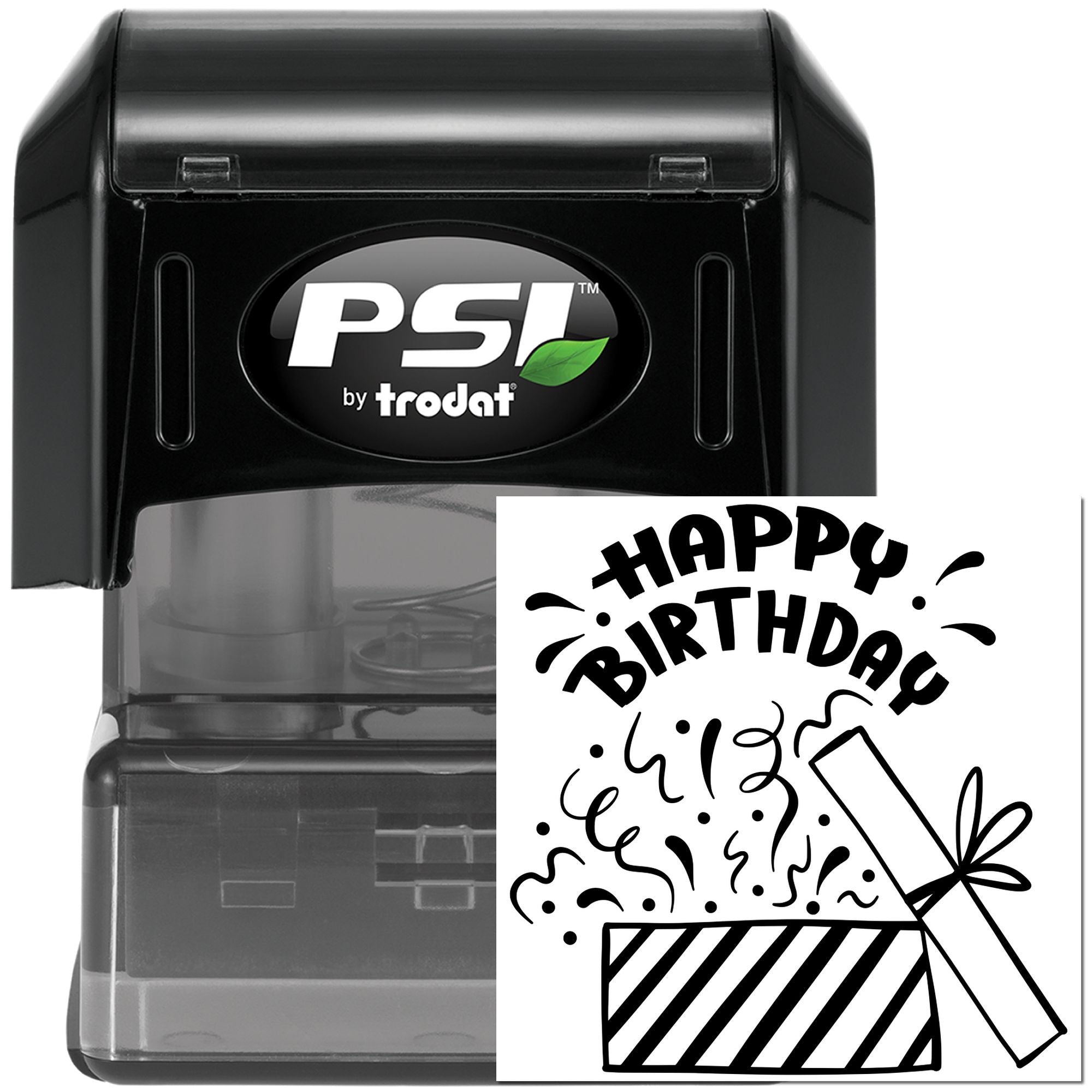 PSI Pre-Inked Birthday Confetti Blast Card Stamp