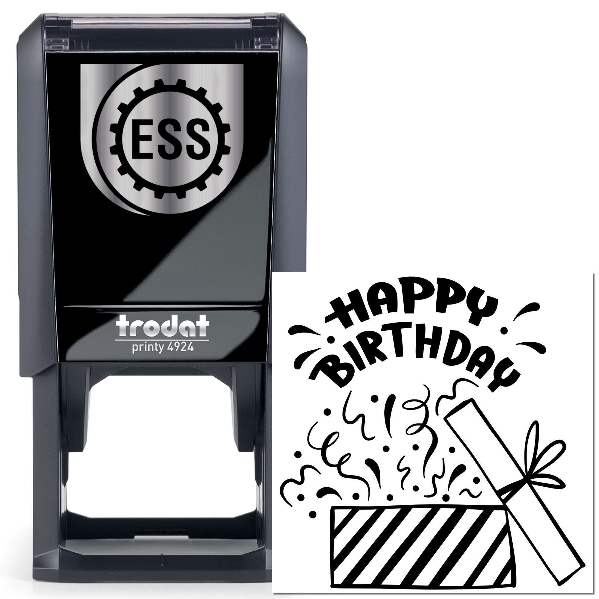 Self-Inking Birthday Confetti Blast Card Making Stamp