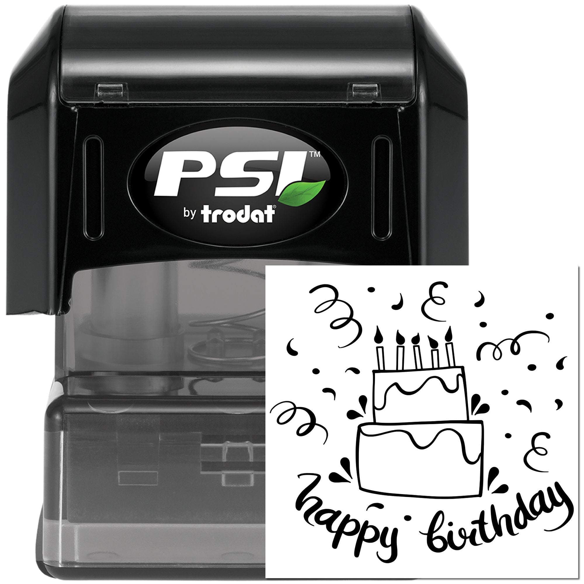 PSI Pre-Inked Festive Cake Party Card Making Stamp
