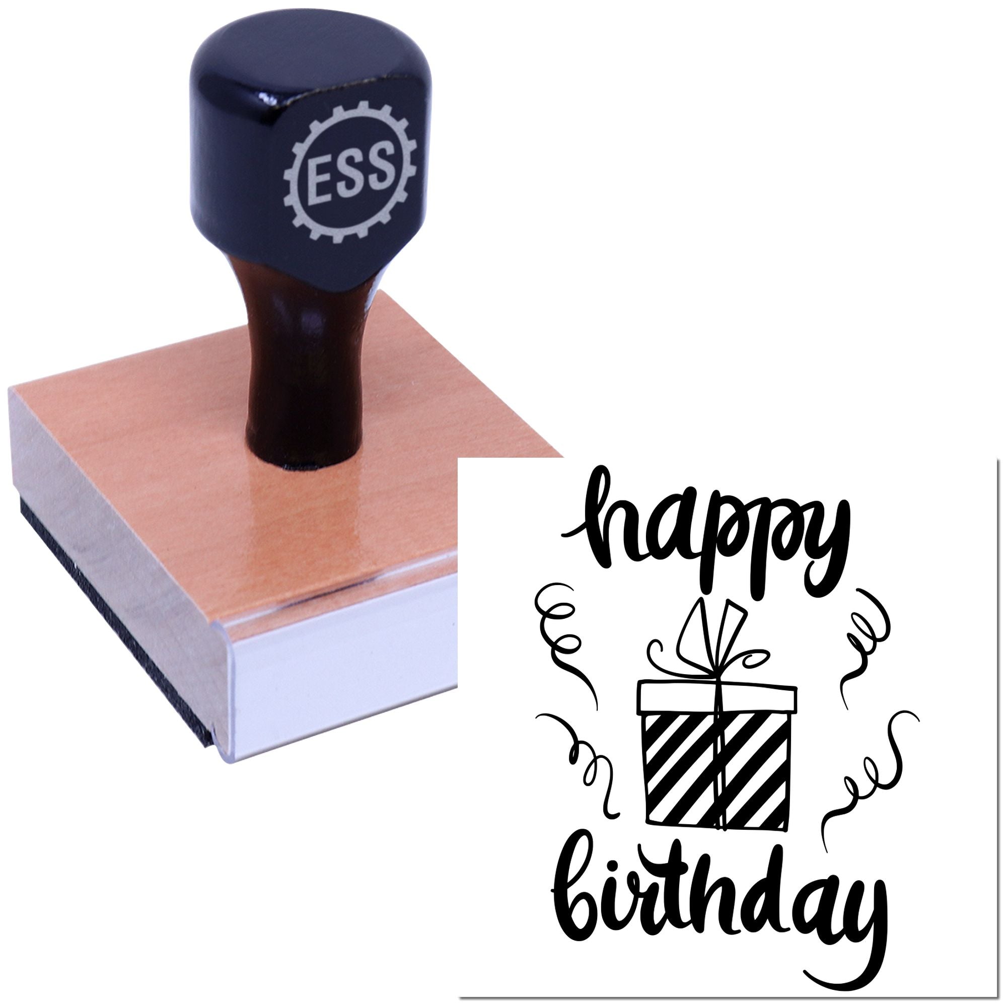 Birthday Party Gala Scrapbooking Rubber Stamp