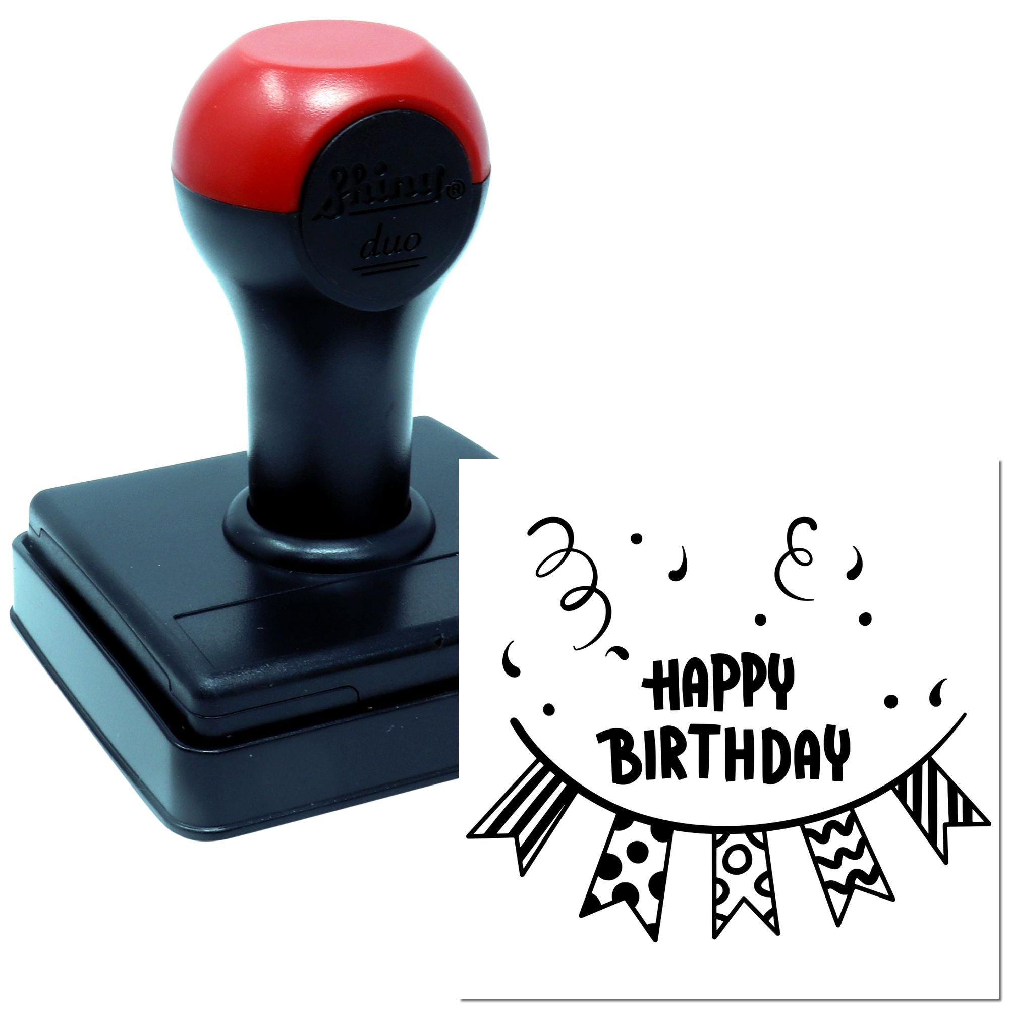 Hand Festive Banner Celebration Craft Stamp