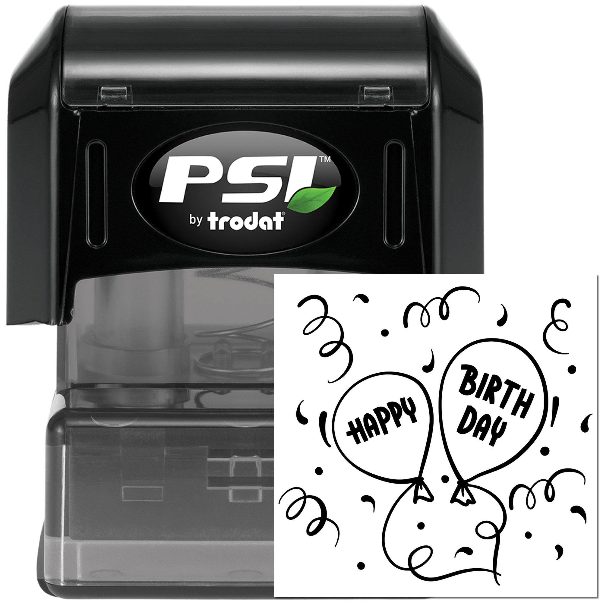 PSI Pre-Inked Birthday Balloon Extravaganza Crafting Stamp