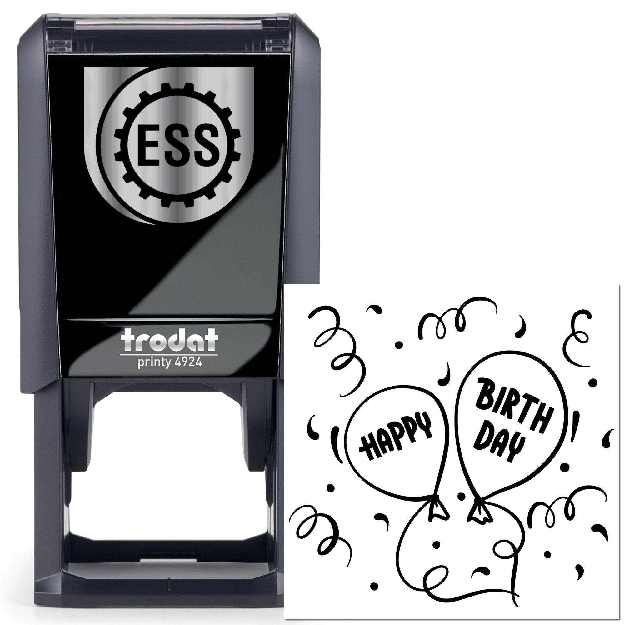 Self-Inking Birthday Balloon Extravaganza Card Stamp