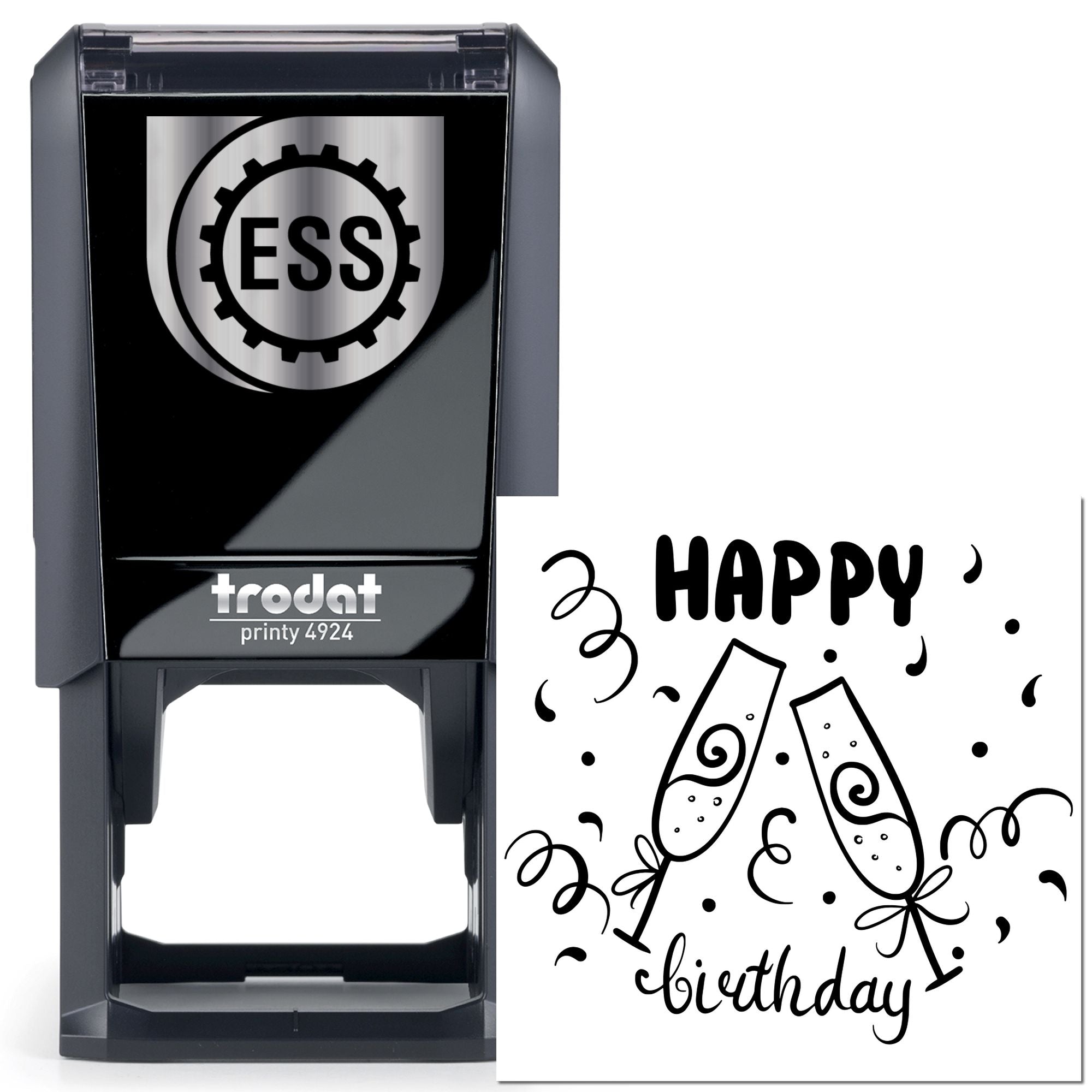 Self-Inking Sparkling Celebration of Life Scrapbooking Stamp