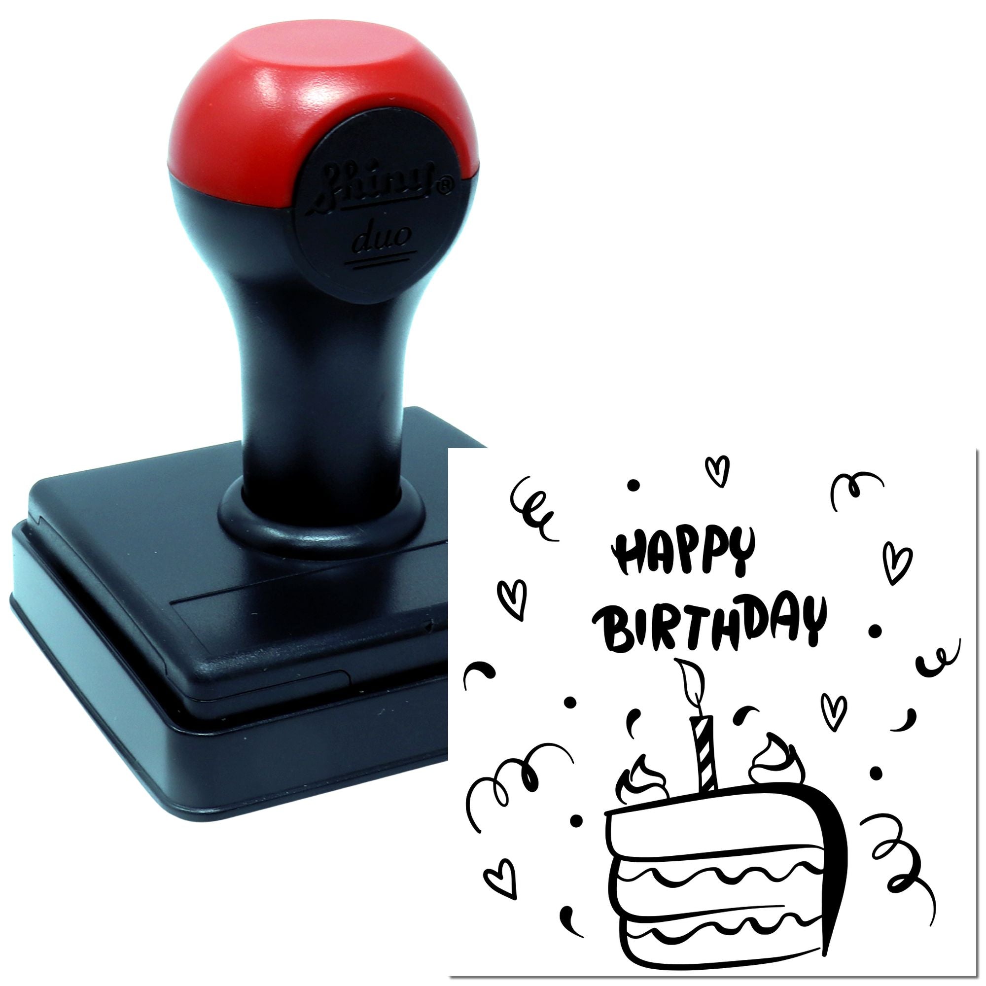 Hand Festive Cake Gathering Craft Stamp