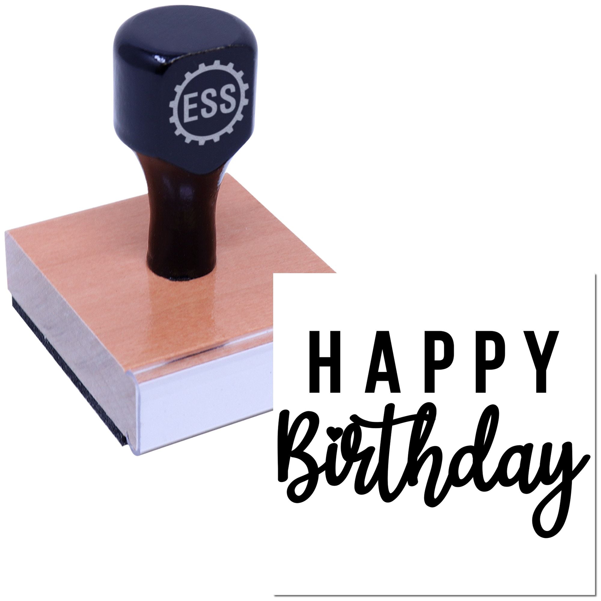 Joyful BDay Celebration Card Making Rubber Stamp