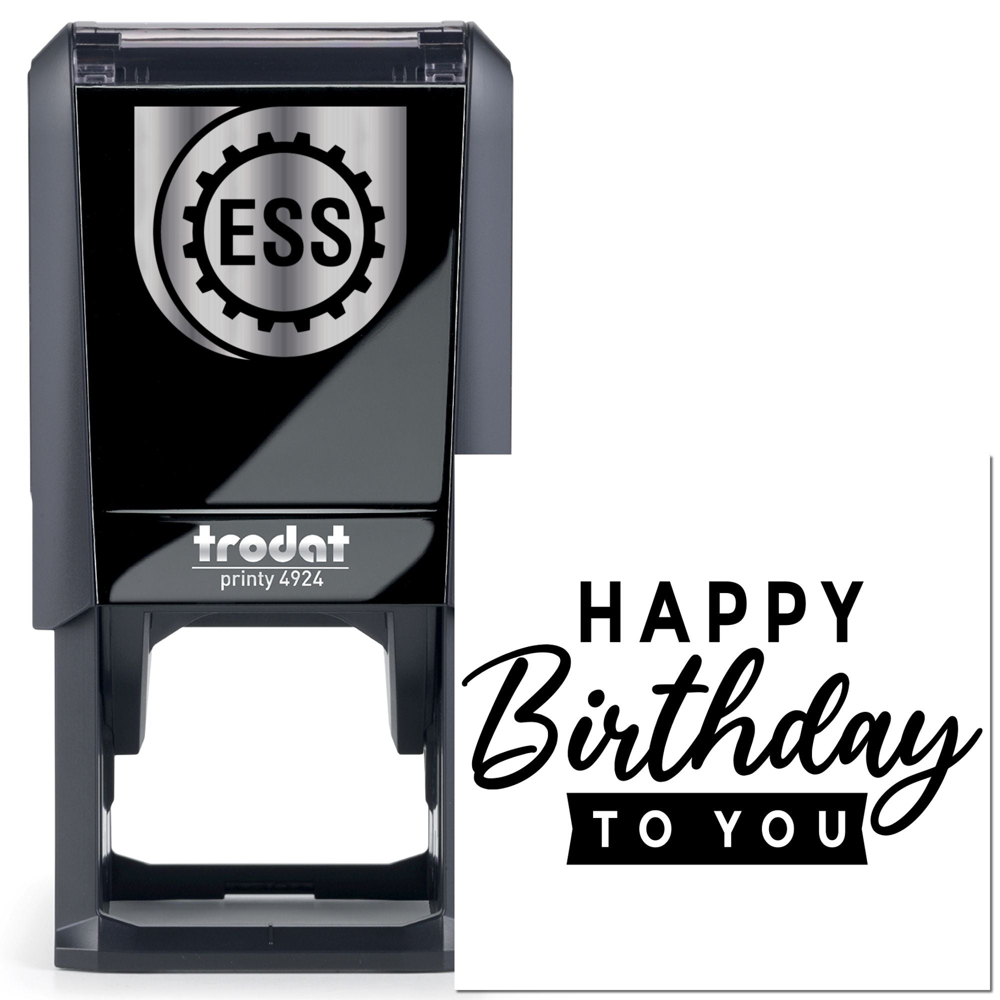 Self-Inking Vibrant Festive Party Banner Scrapbook Stamp