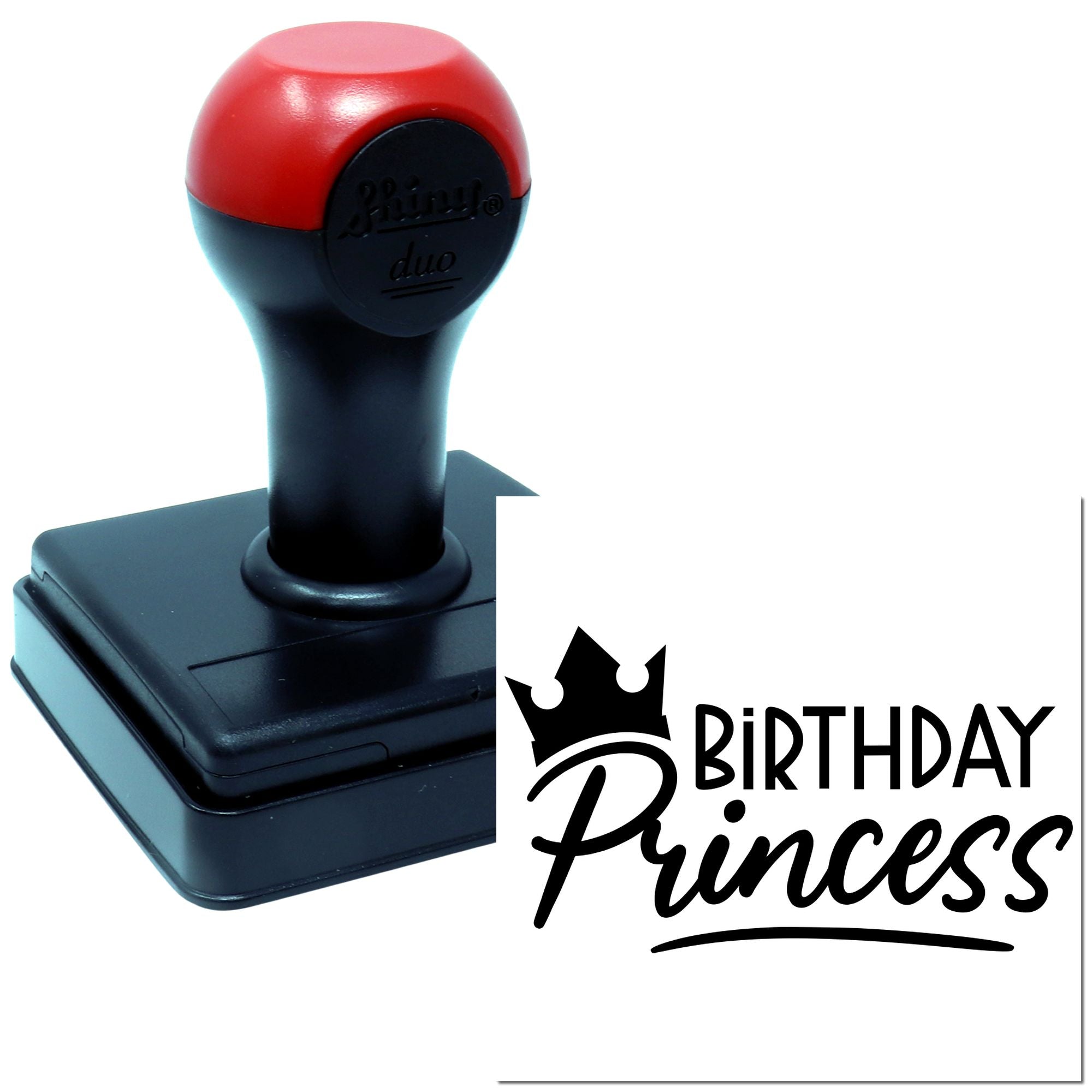 Hand Crowning Birthday Cheer Paper Craft Stamp