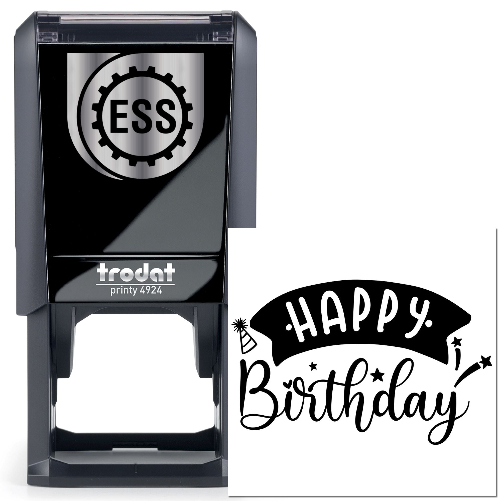 Self-Inking Celebration Banner Blast Paper Craft Stamp