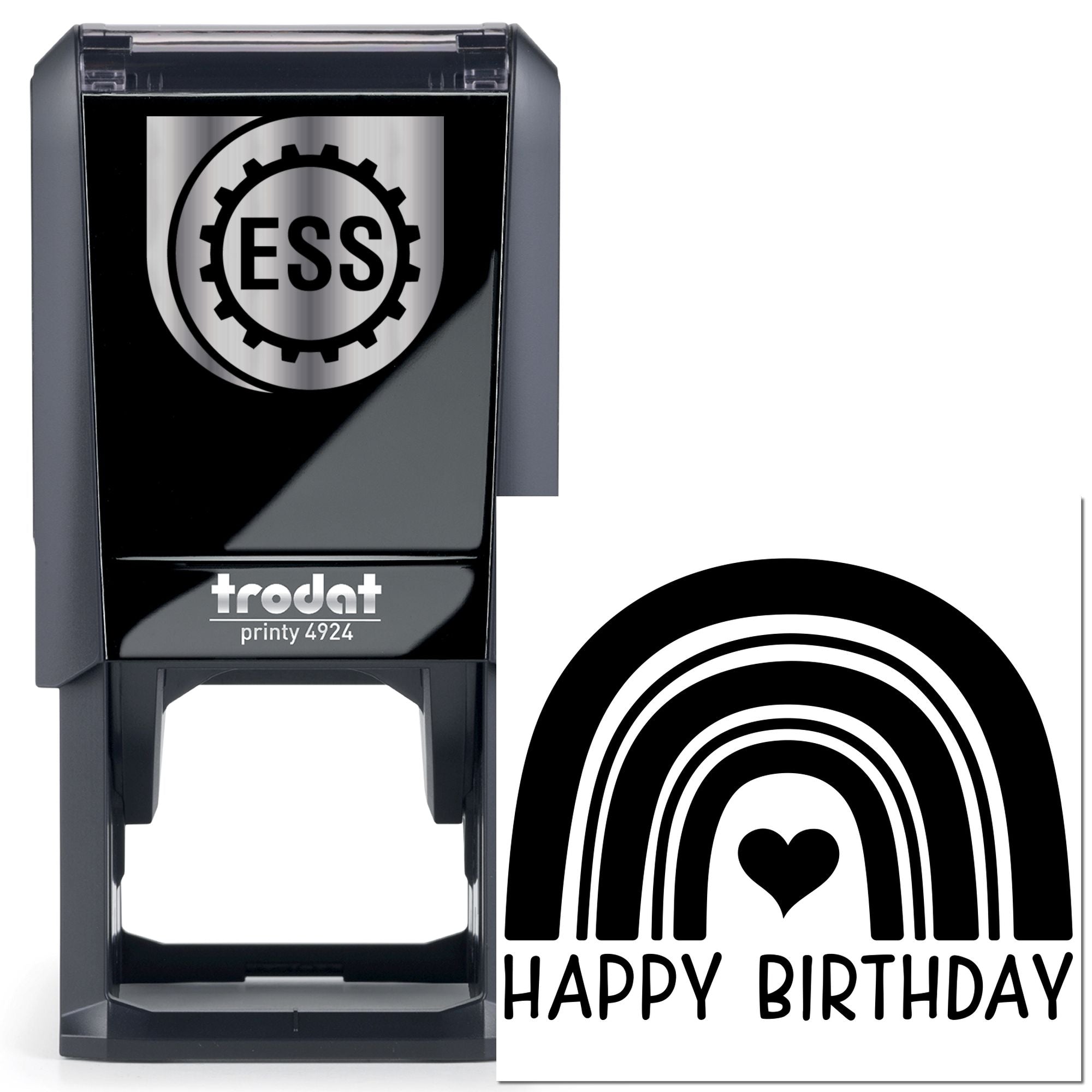 Self-Inking Joyous Birthday Spectrum Scrapbook Stamp