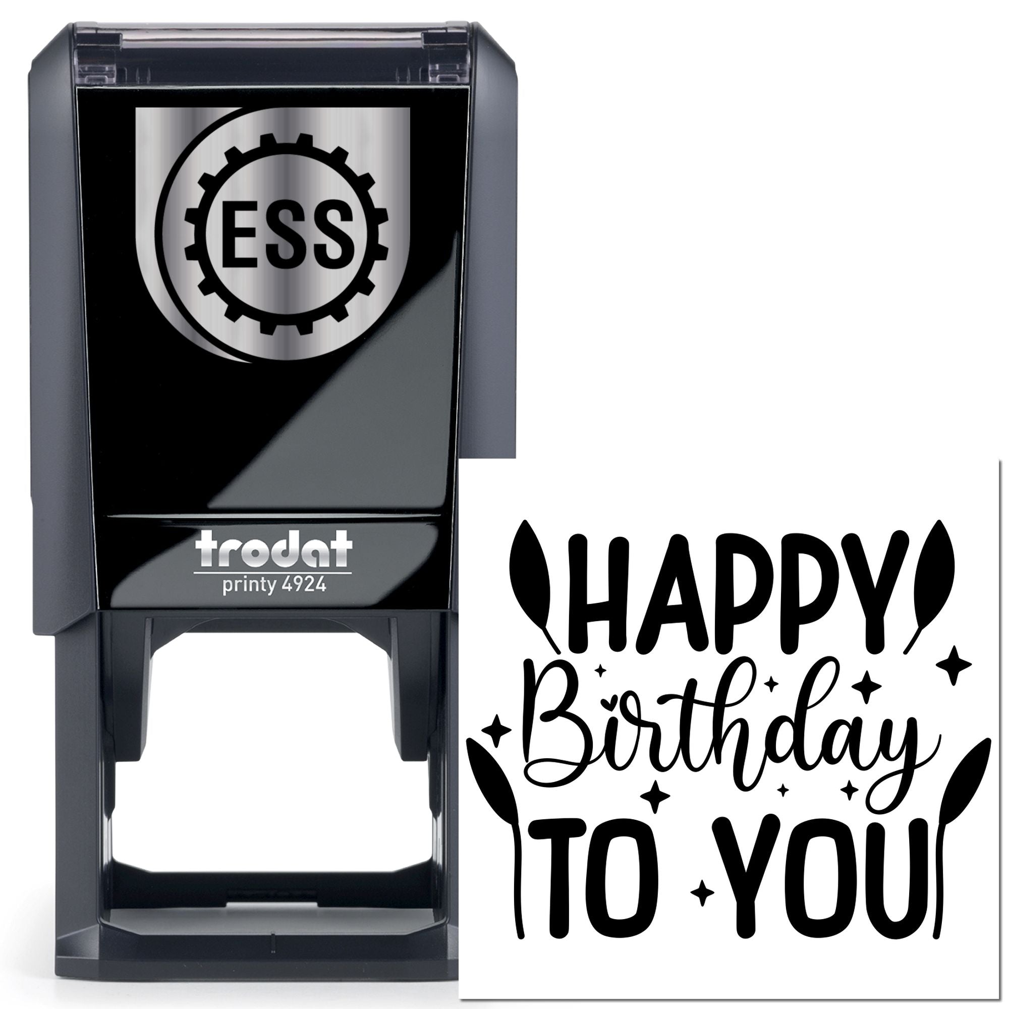 Self-Inking Dazzling Birthday Celebration Extravaganza Crafting Stamp