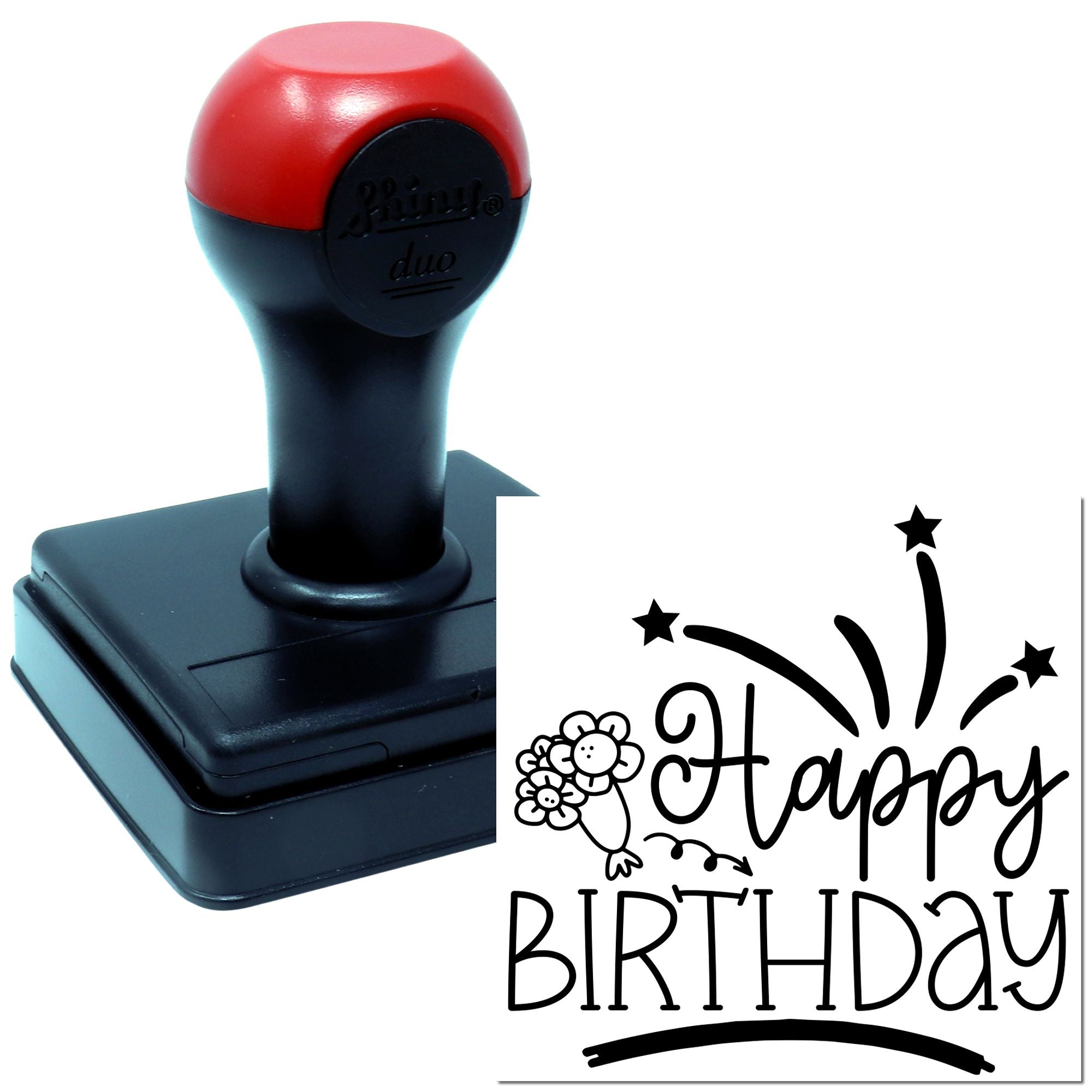 Hand Glimmering Birthday Gala Scrapbooking Stamp