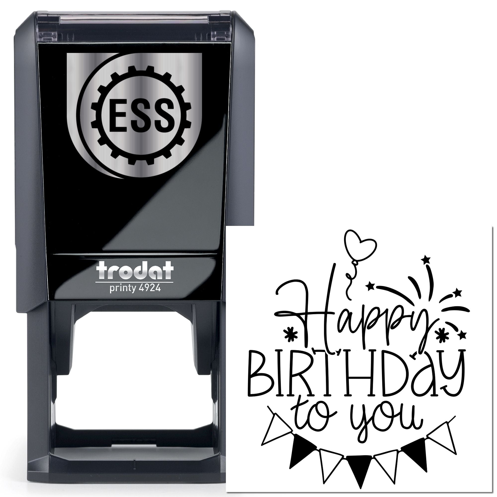 Self-Inking Sparkling Celebration Card Stamp