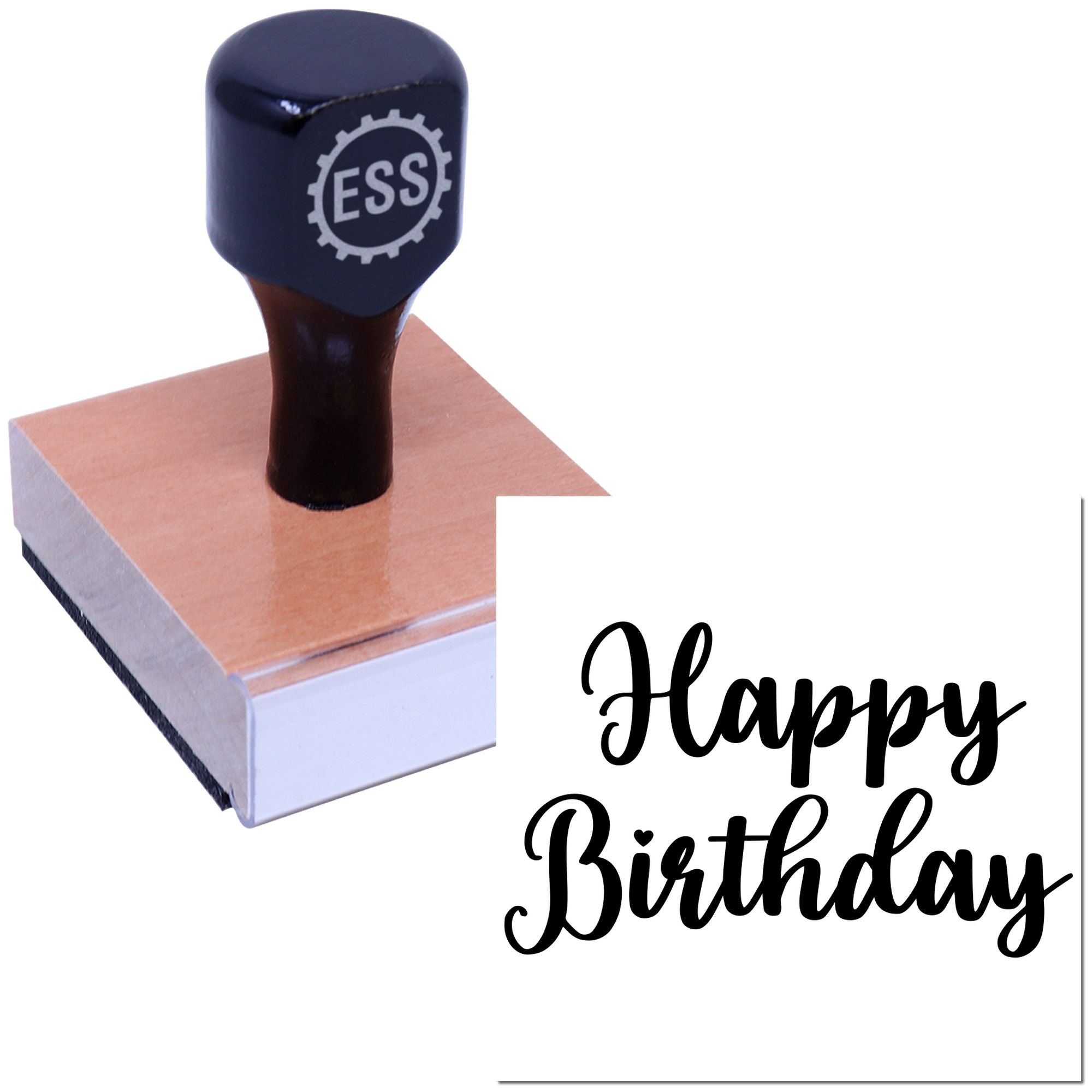 Festive Birthday Gathering Scrapbook Rubber Stamp