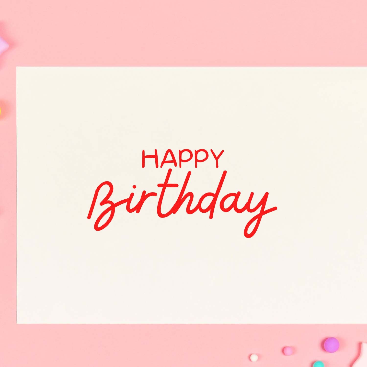 Blissful Birthday Gathering Paper Craft Rubber Stamp