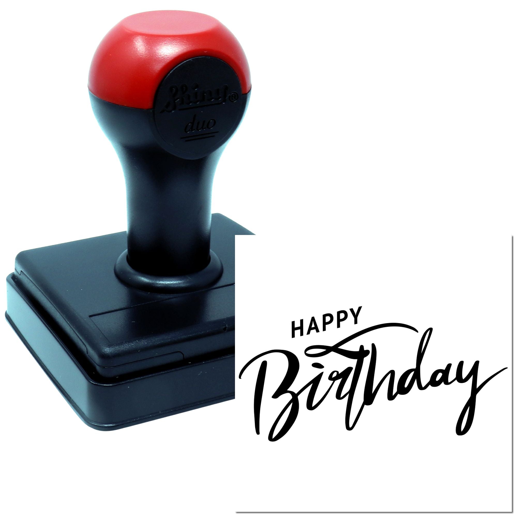 Hand Epic Birthday Party Celebration Card Stamp