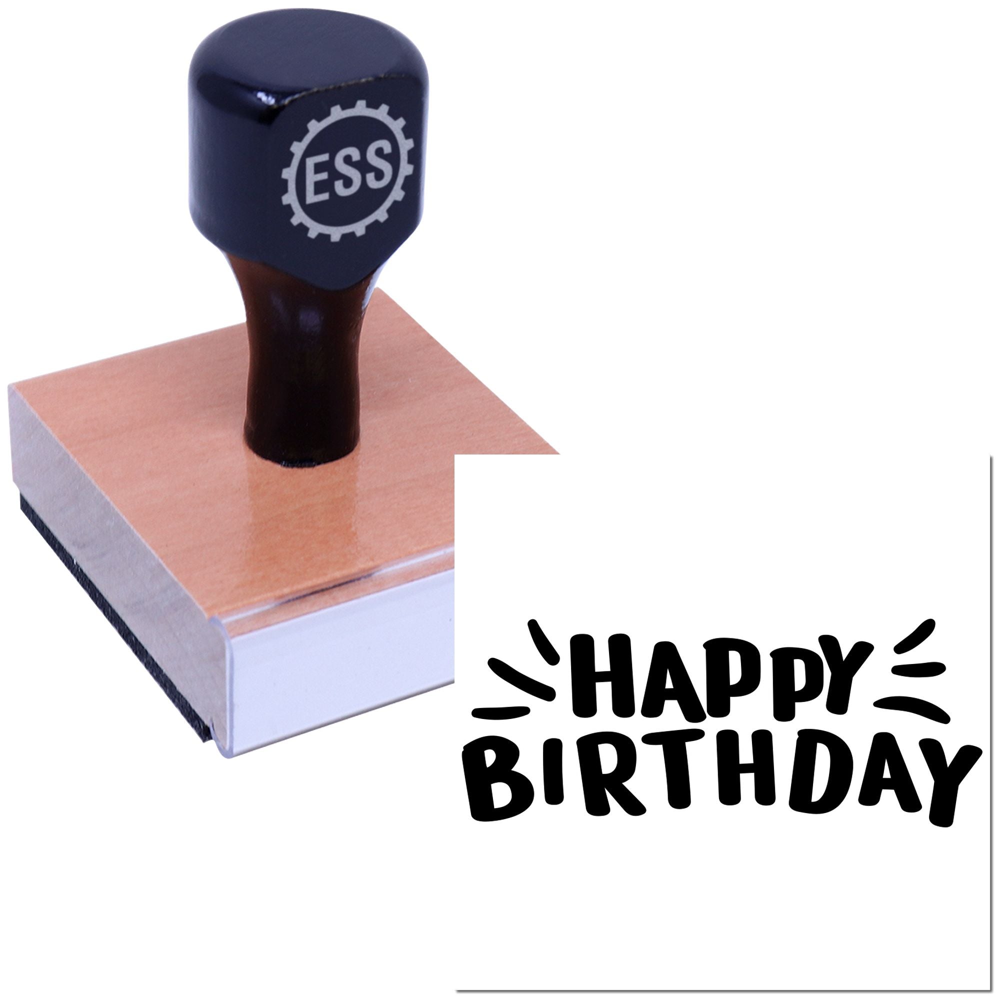 Celebration Bubble Joy Paper Craft Rubber Stamp