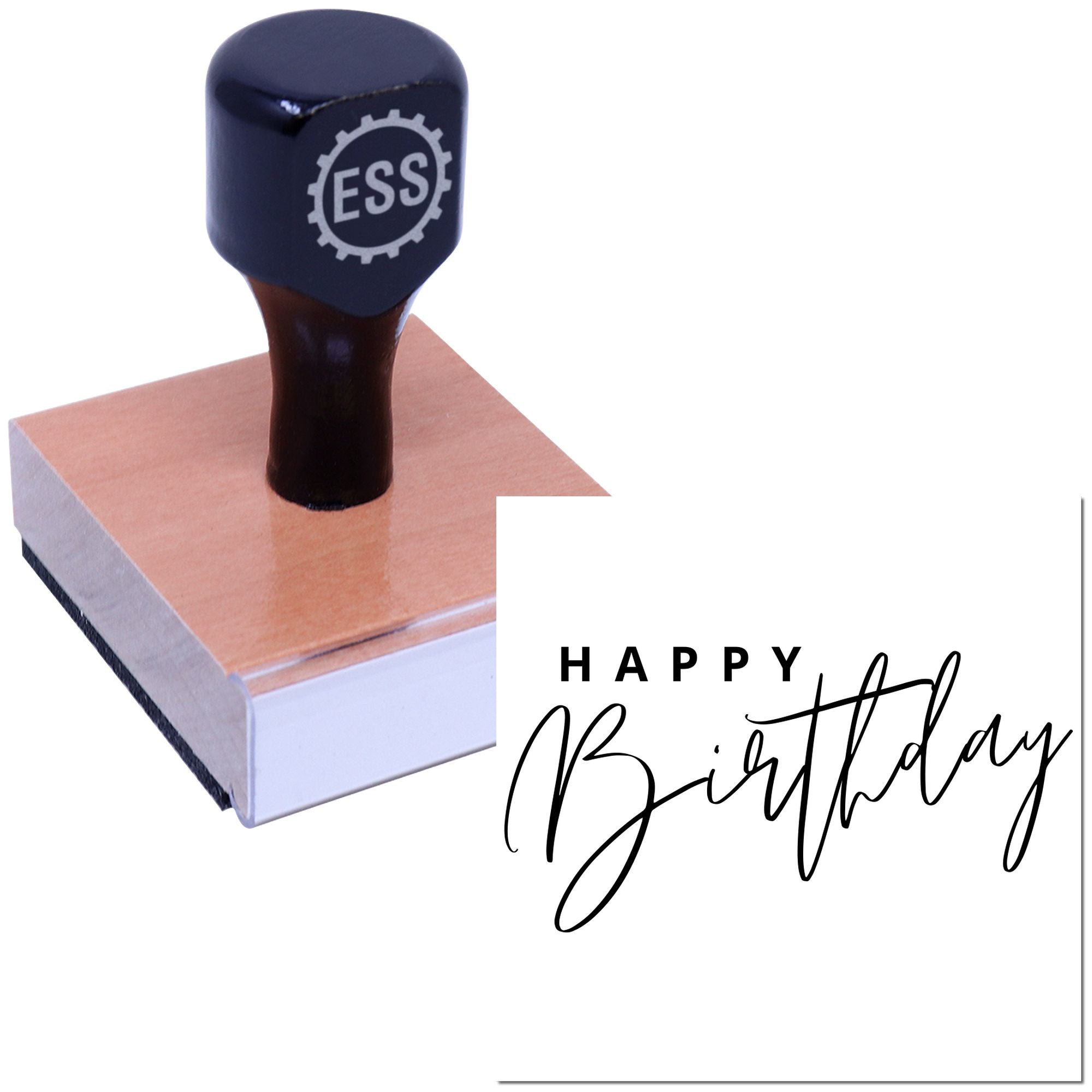 Lively joyful celebratory spirit Scrapbooking Rubber Stamp